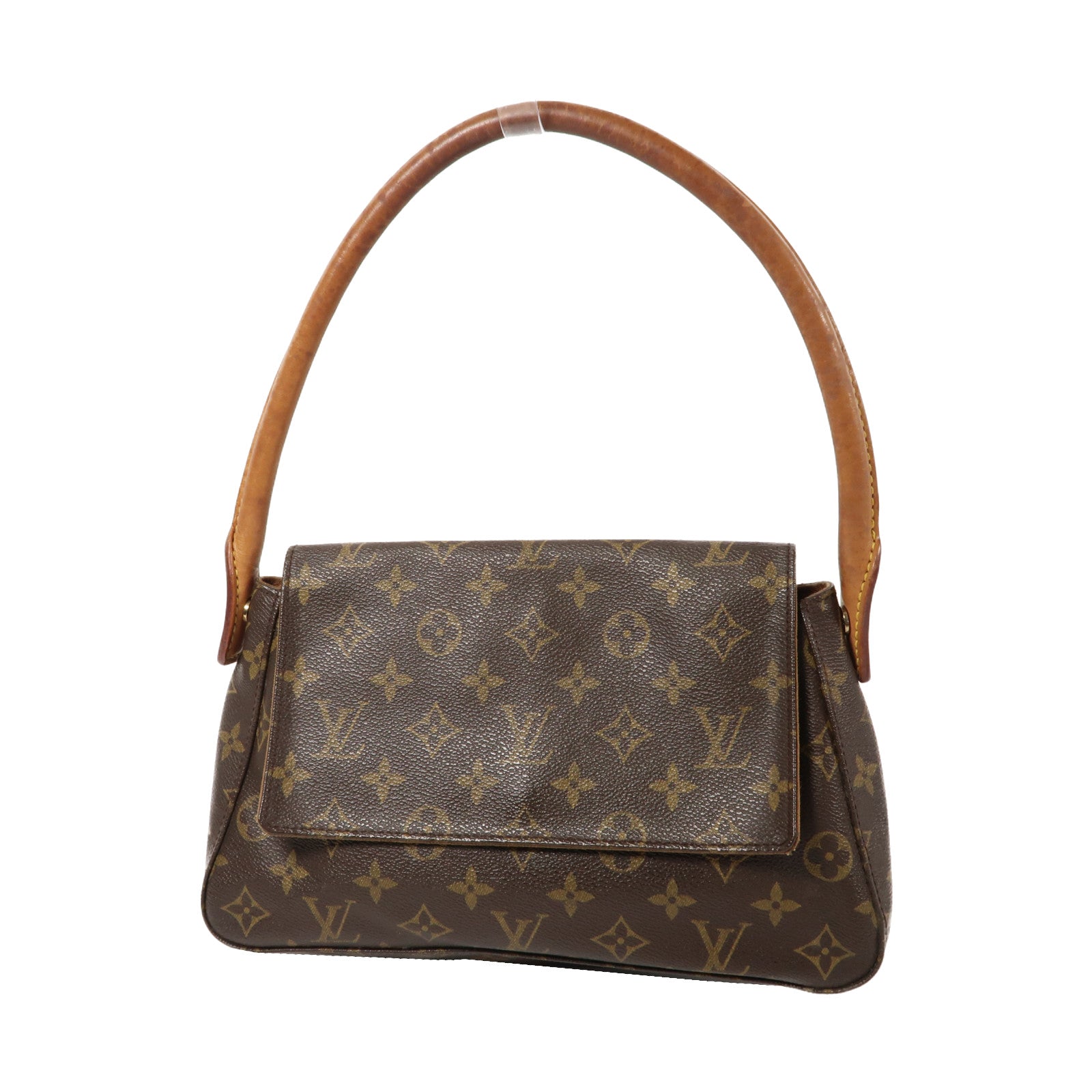 LOUIS VUITTON Monogram Mini Looping金扣肩背袋啡色