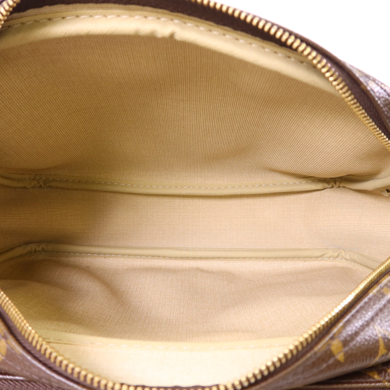 LOUIS VUITTON Monogram Reporter PM金扣肩背袋棕色