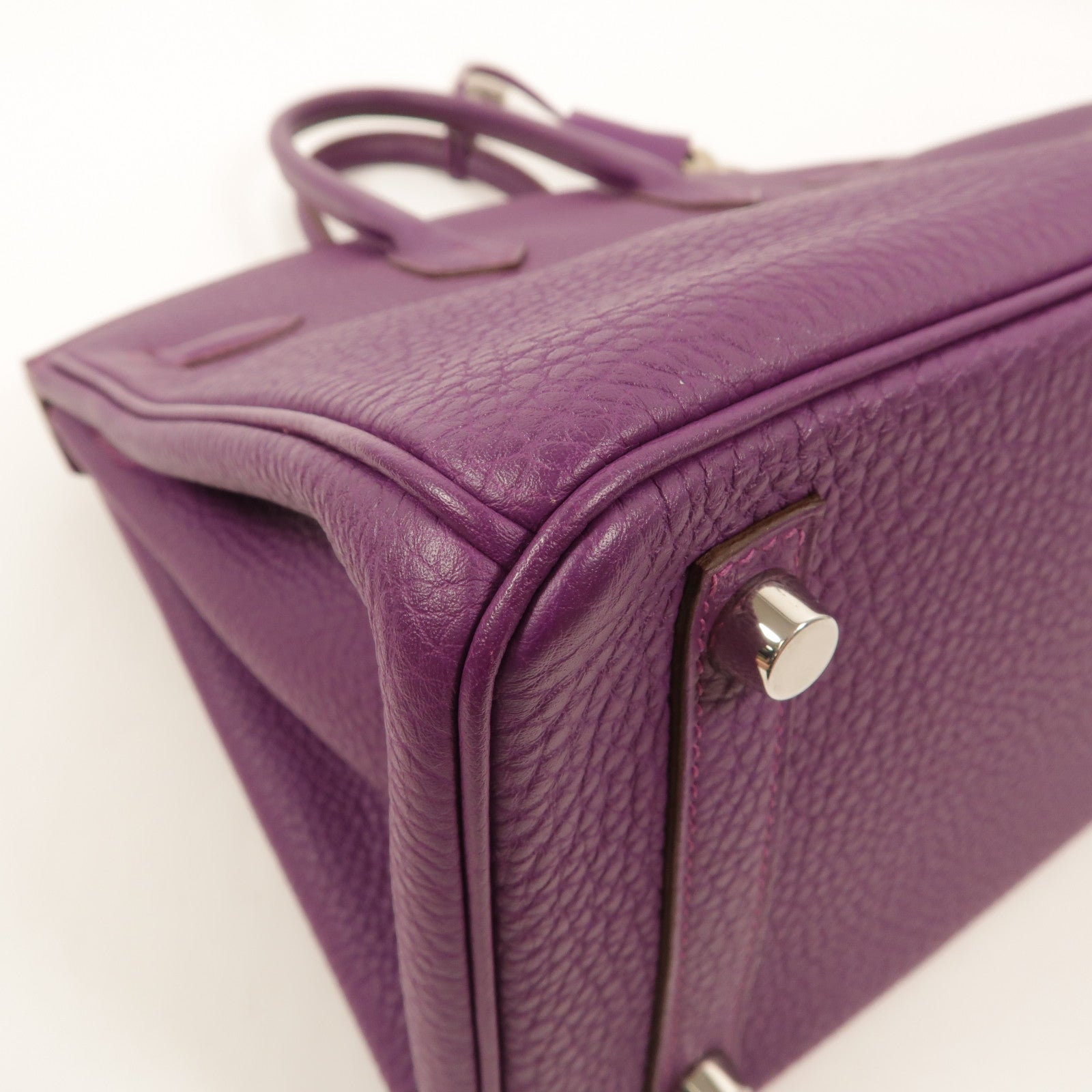 HERMES Togo皮革Birkin 25手挽袋Anemone