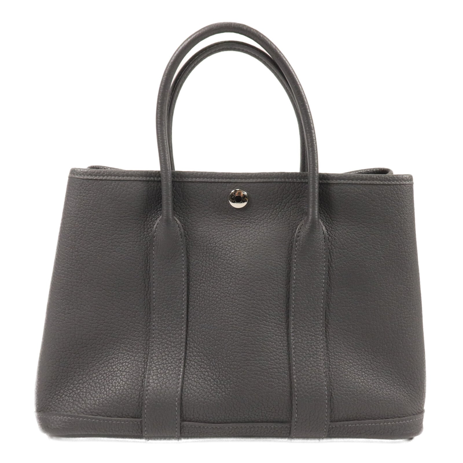 HERMES Negonda皮革Garden Party TPM手挽袋Ardoise