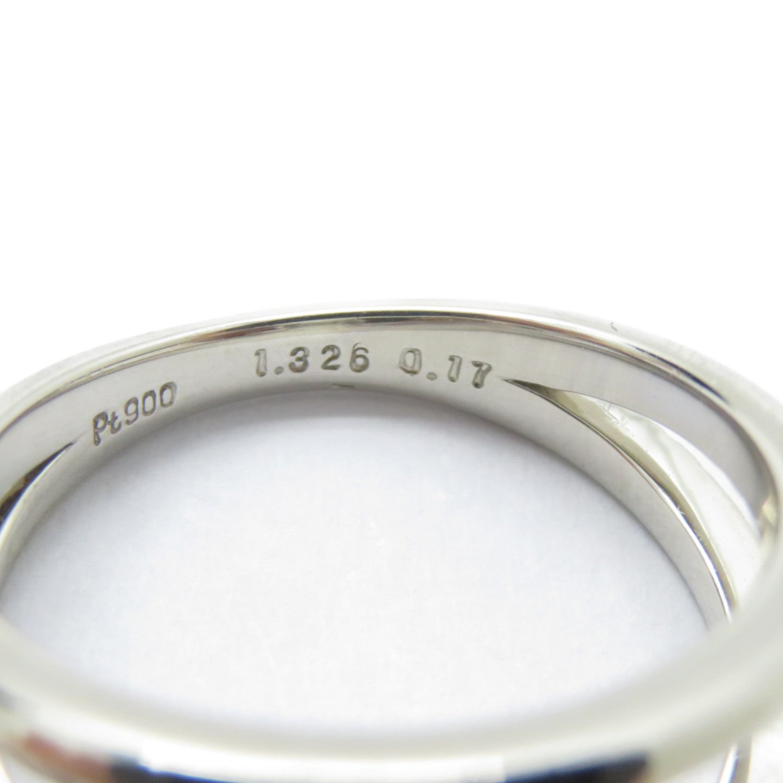 JEWELRY 【激減優惠】PT900鉑金Diamond Ring 1.326/0.17ct鑽石戒指US#6