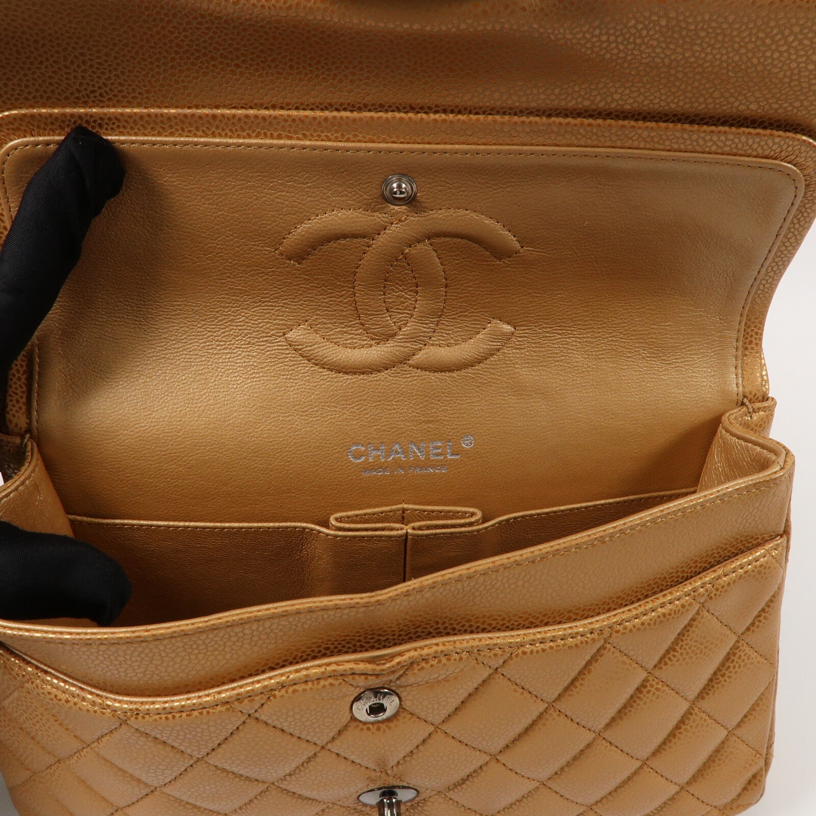 CHANEL 牛皮皮革Classic Flap 25鏈帶肩背袋