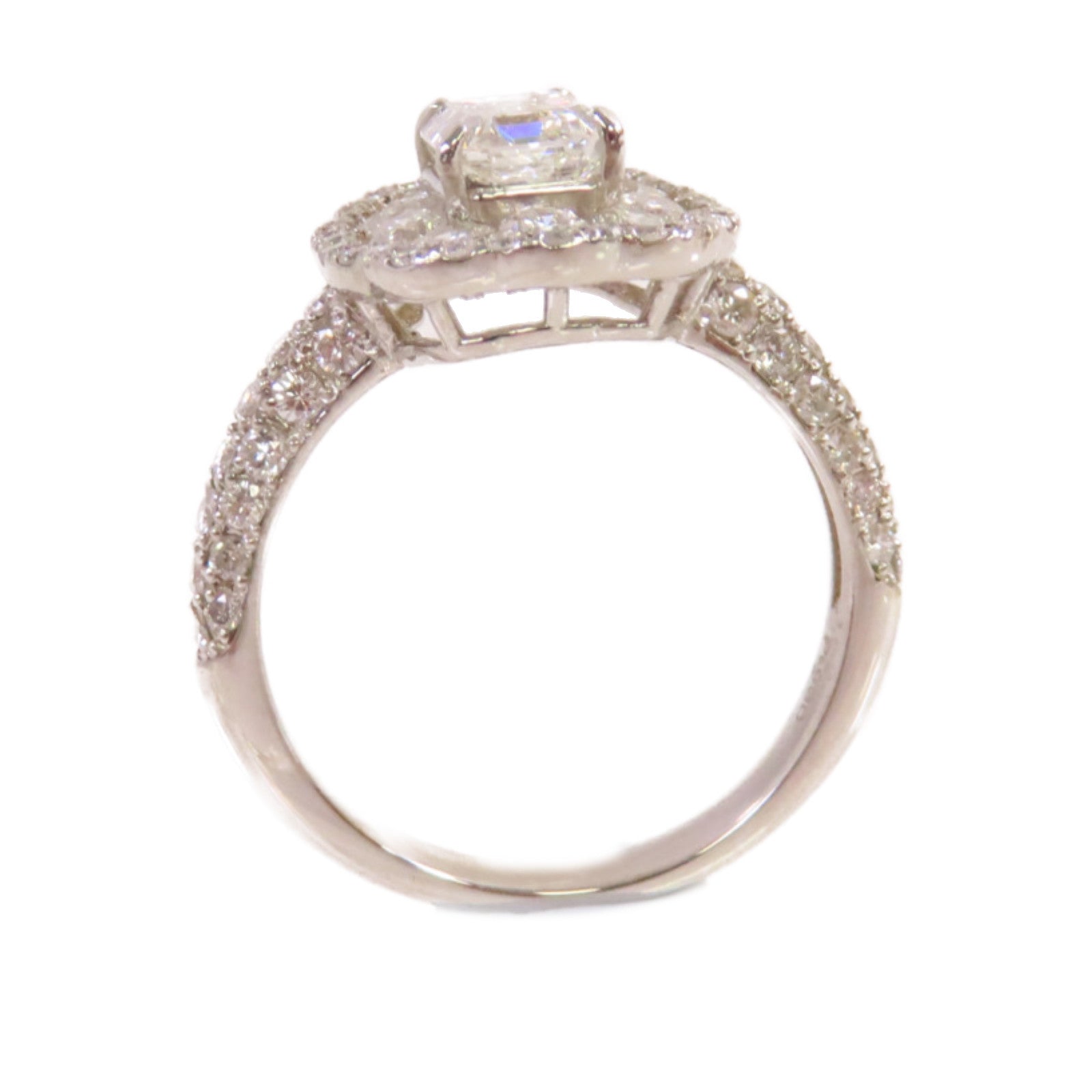 JEWELRY PT900鉑金/1.020ct鑽石/1.14ct鑽石Diamond Ring戒指US#5.5