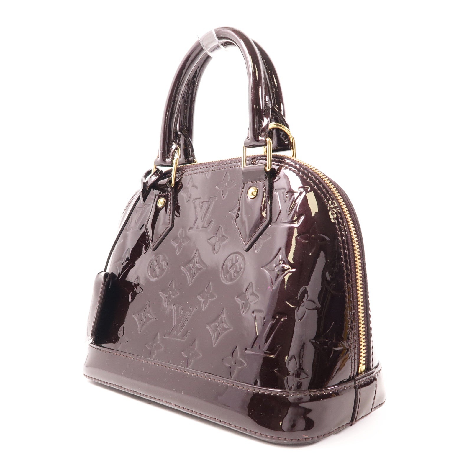 LOUIS VUITTON Vernis Alma BB金扣手挽肩背兩用袋