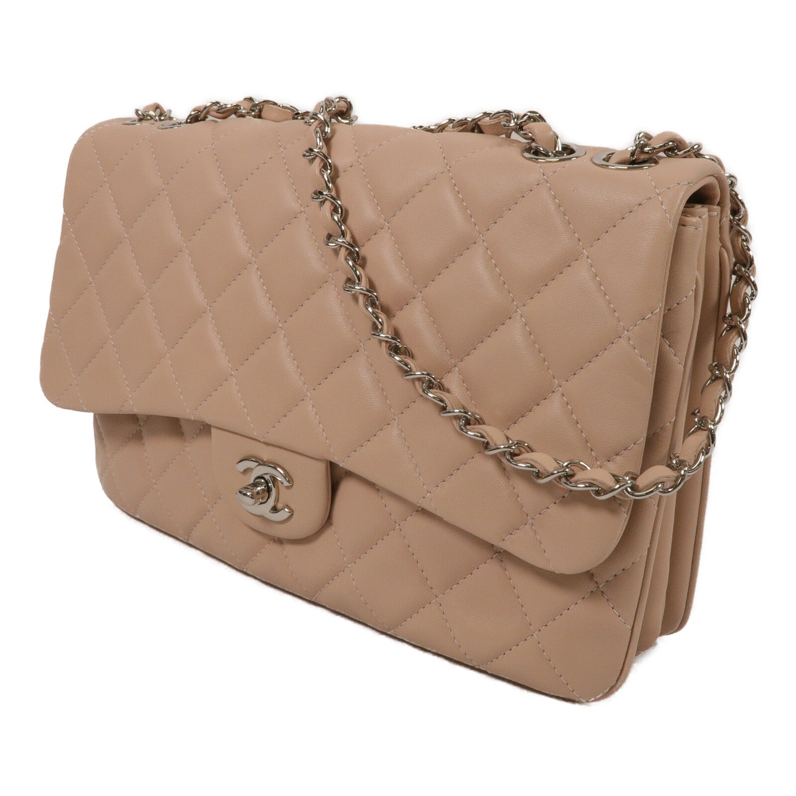 CHANEL 羊皮皮革Chain Shoulder Bag鏈帶肩背袋