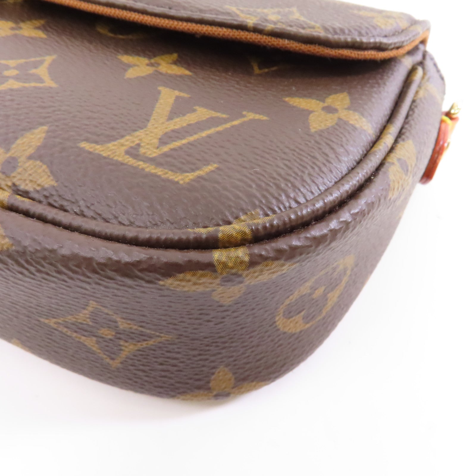 LOUIS VUITTON Monogram Wallet On Chain Ivy金扣鏈帶肩背袋啡色