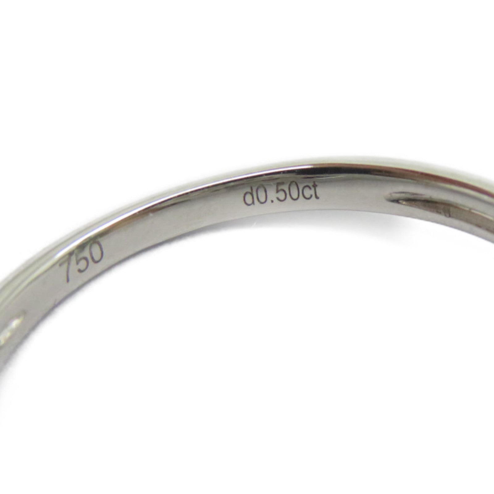 JEWELRY 【激減優惠】18K白金Diamond Ring 0.5ct鑽石戒指US#6.75