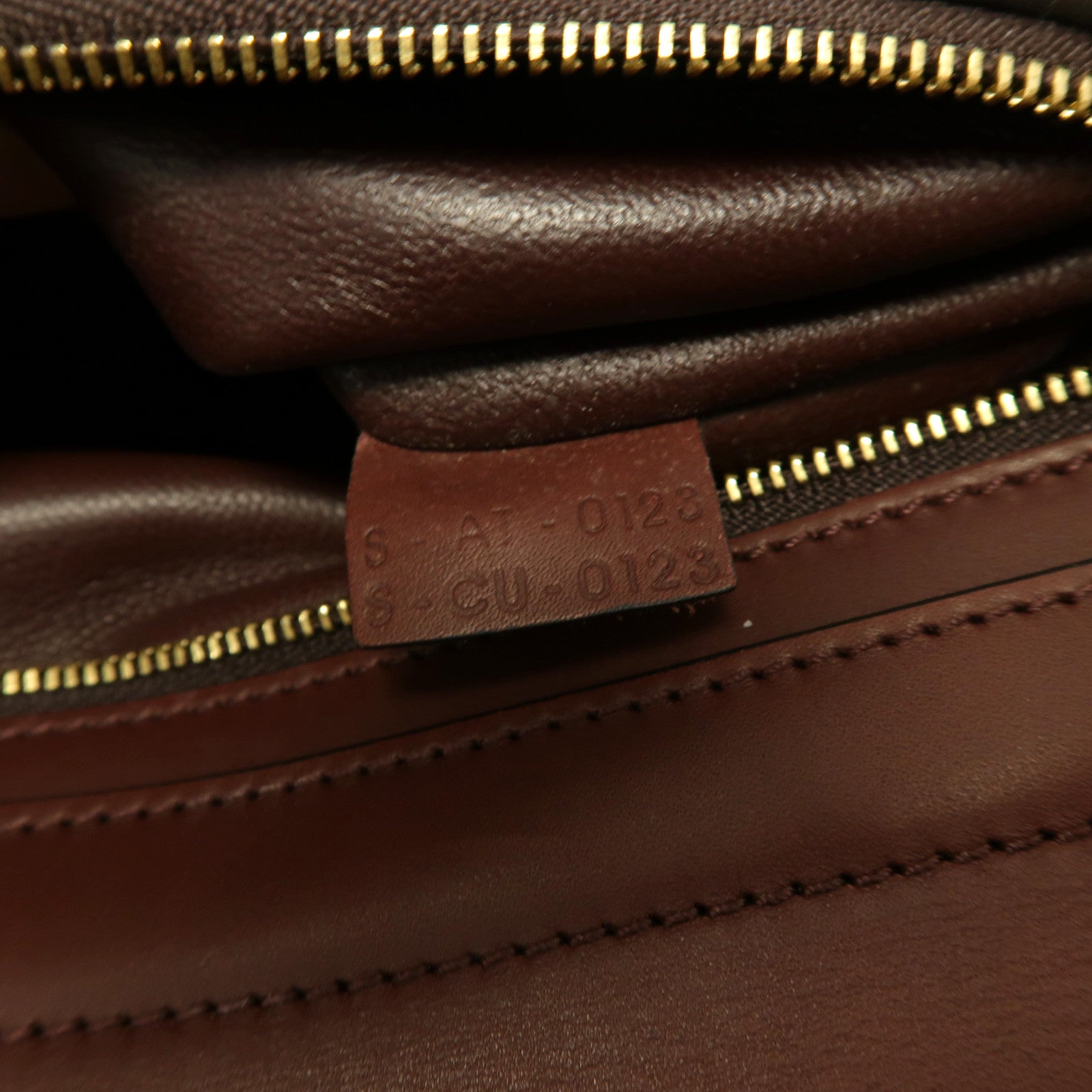 CELINE **【激減優惠】牛皮皮革Trapeze金扣手挽肩背兩用袋紅棕色