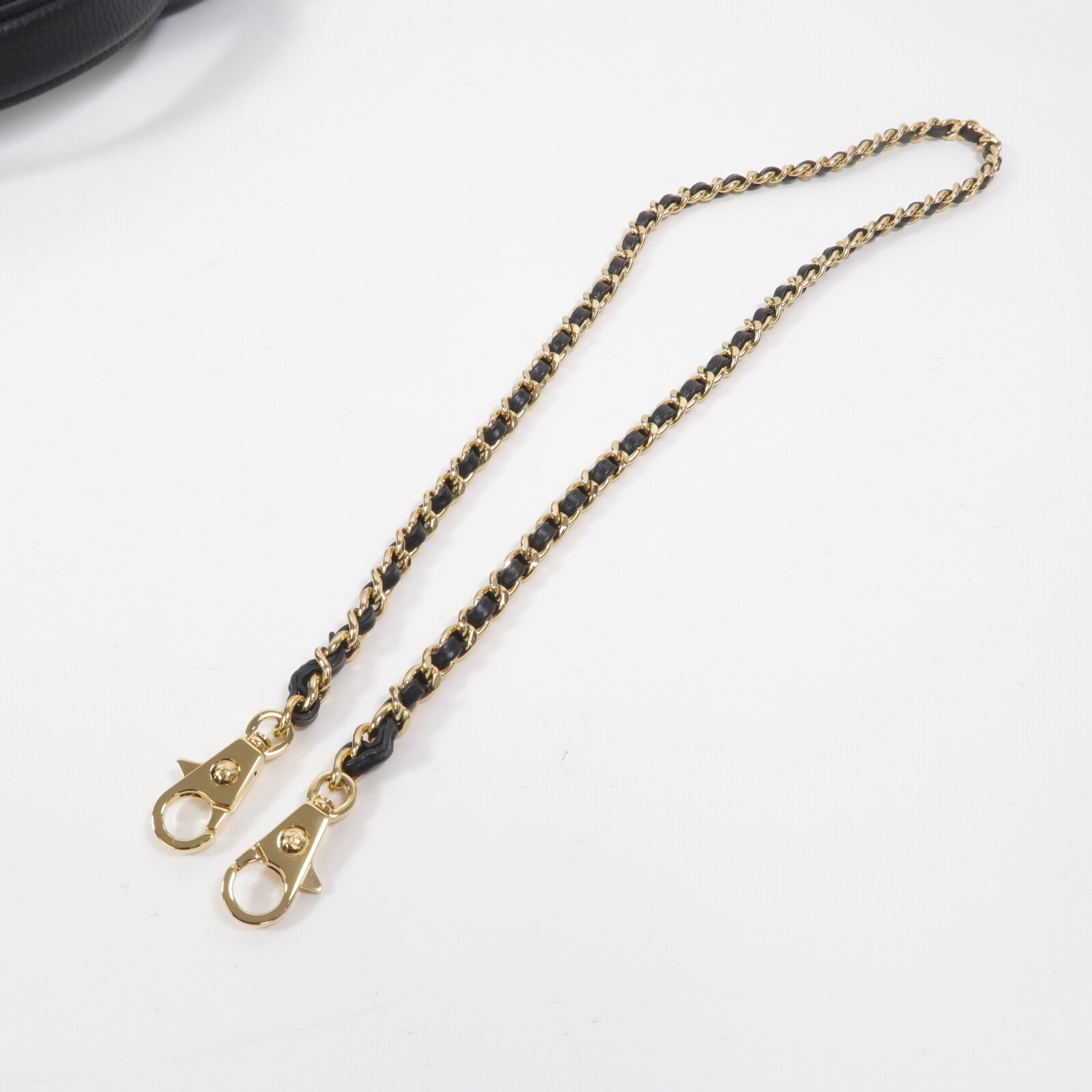 CHANEL 牛皮皮革Vanity With Chain鏈帶手挽肩背兩用袋