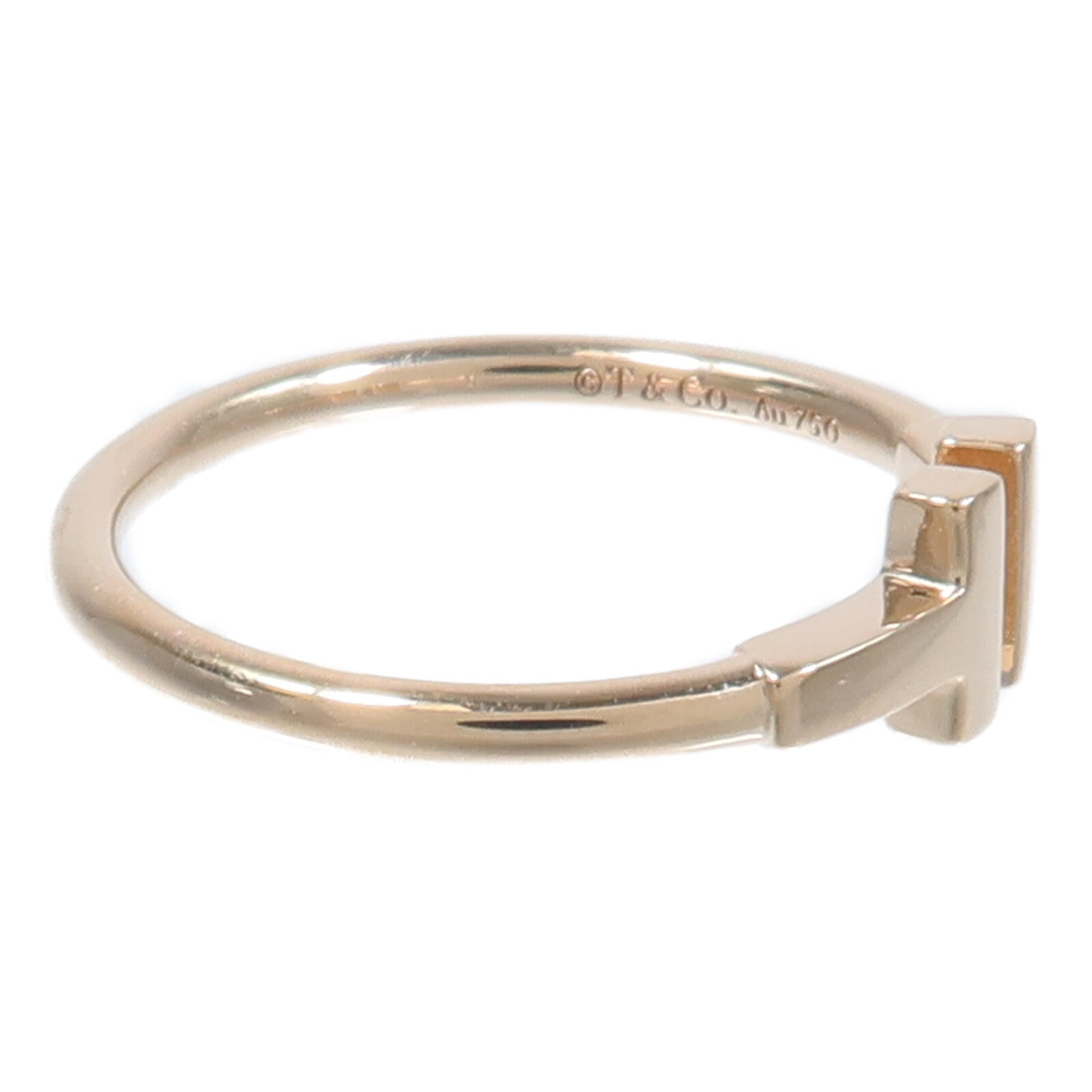 TIFFANY＆CO 18K玫瑰金T Wire Ring戒指