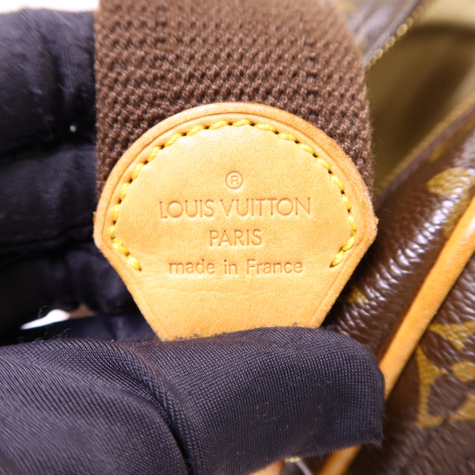 LOUIS VUITTON Monogram Reporter PM金扣肩背袋棕色