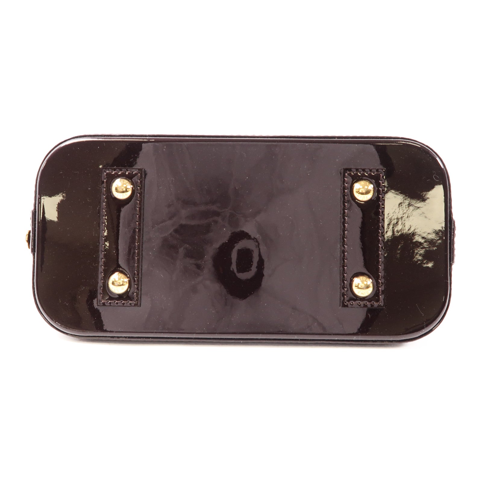 LOUIS VUITTON Vernis Alma BB金扣手挽肩背兩用袋