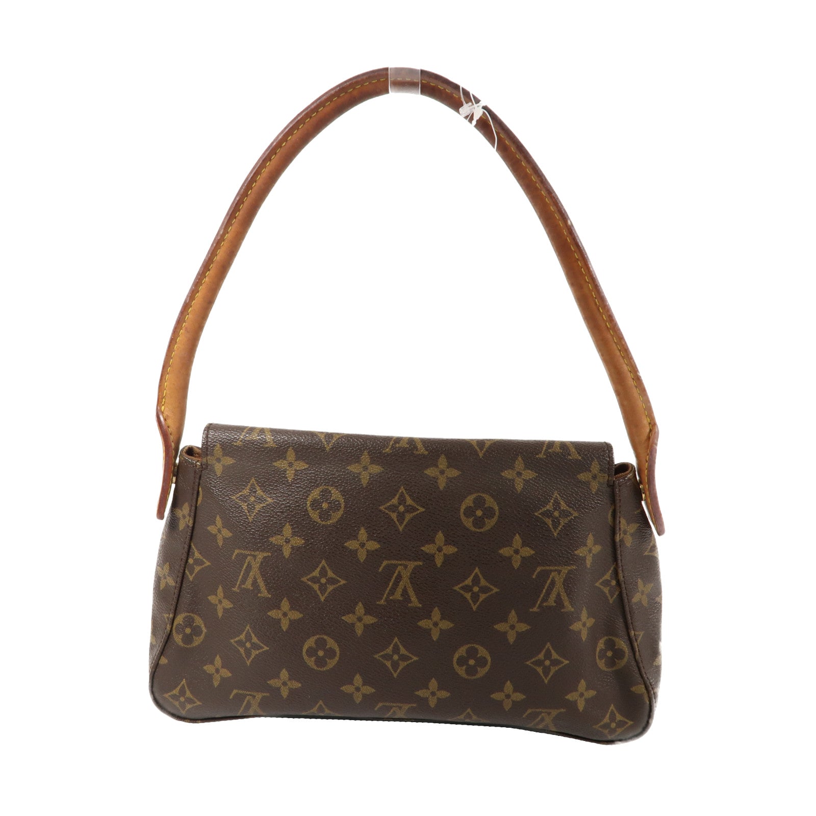 LOUIS VUITTON Monogram Mini Looping金扣肩背袋啡色