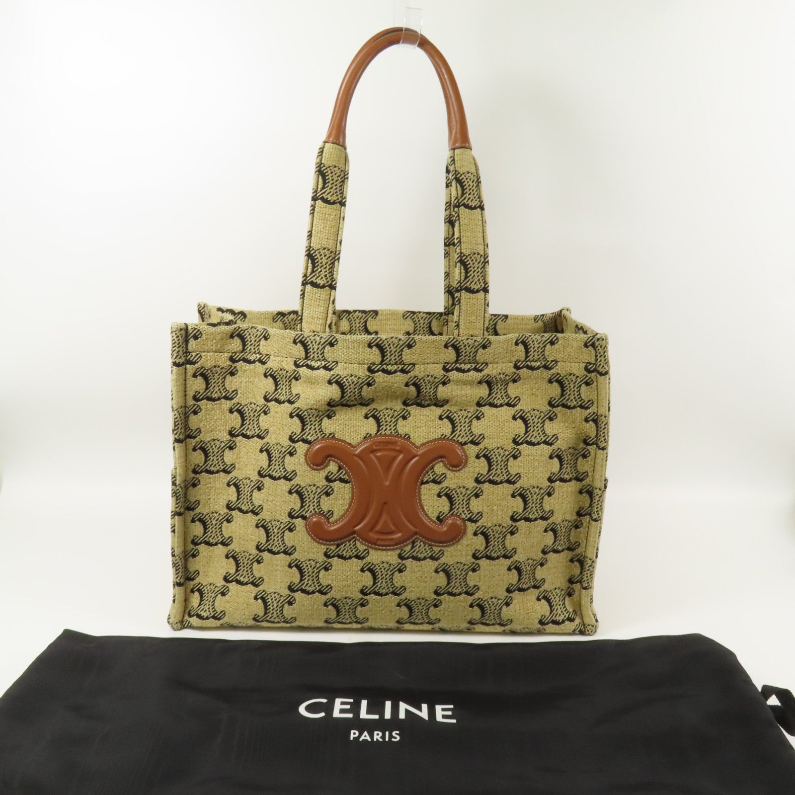 CELINE 【激減優惠】帆布Triomphe Cabas Thais肩背袋