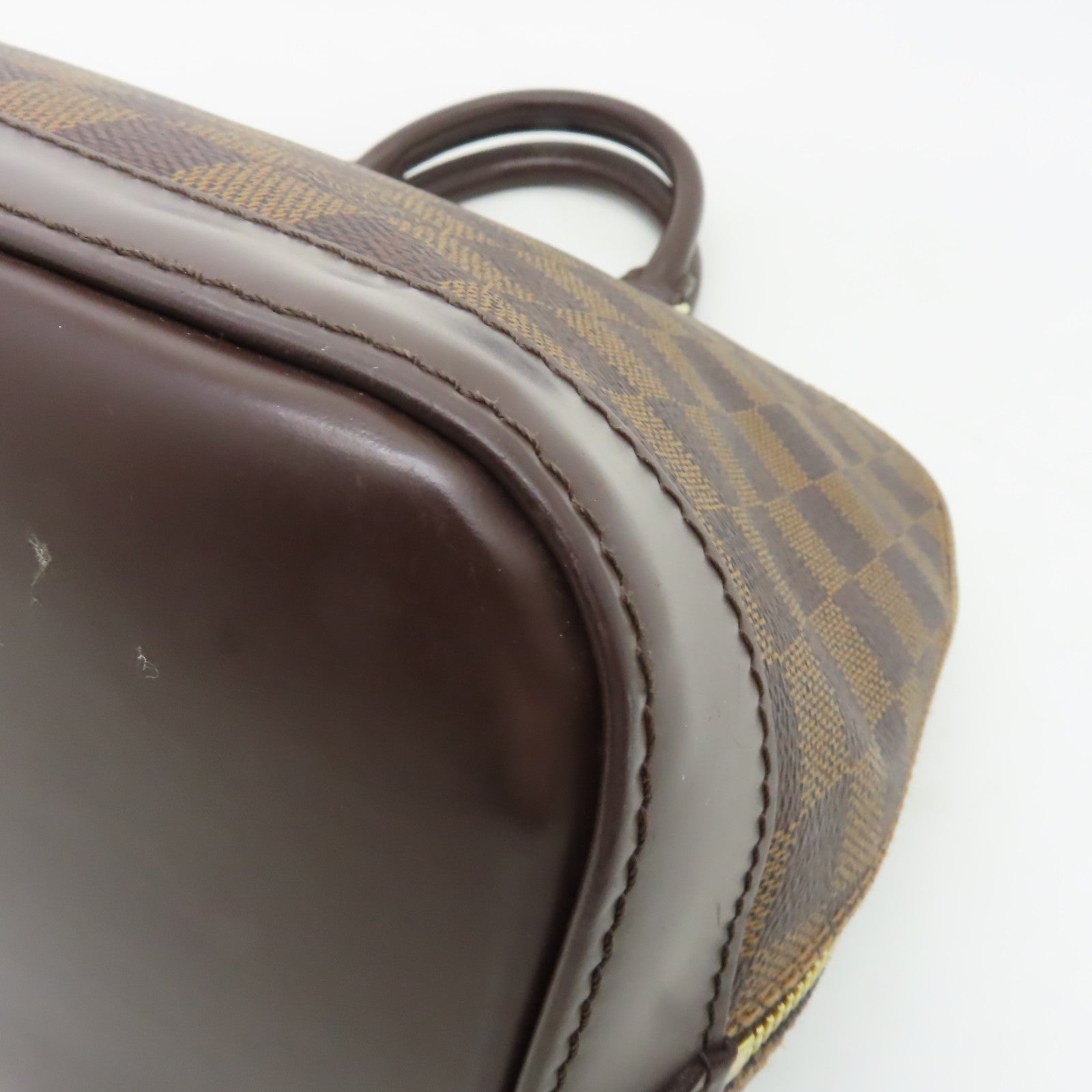 LOUIS VUITTON 【激減優惠】Damier Alma金扣手挽袋啡色