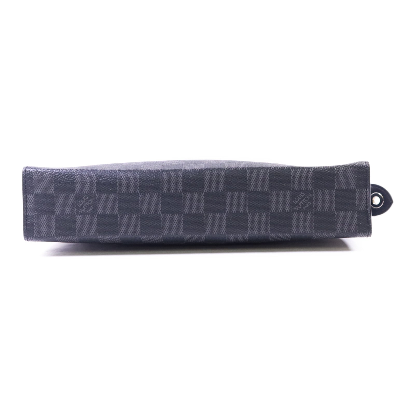 LOUIS VUITTON Damier Graphite Pochette Voyage MM銀扣小袋
