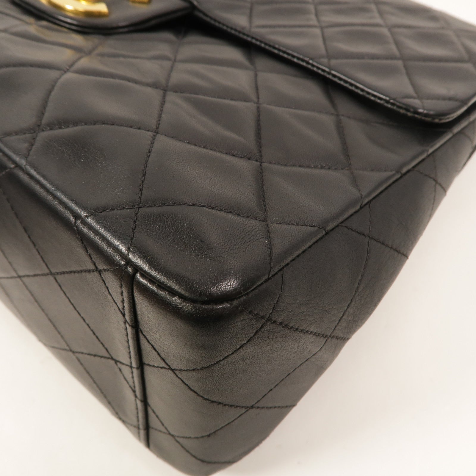 CHANEL 羊皮皮革Vintage Chain Shoulder手挽肩背兩用袋
