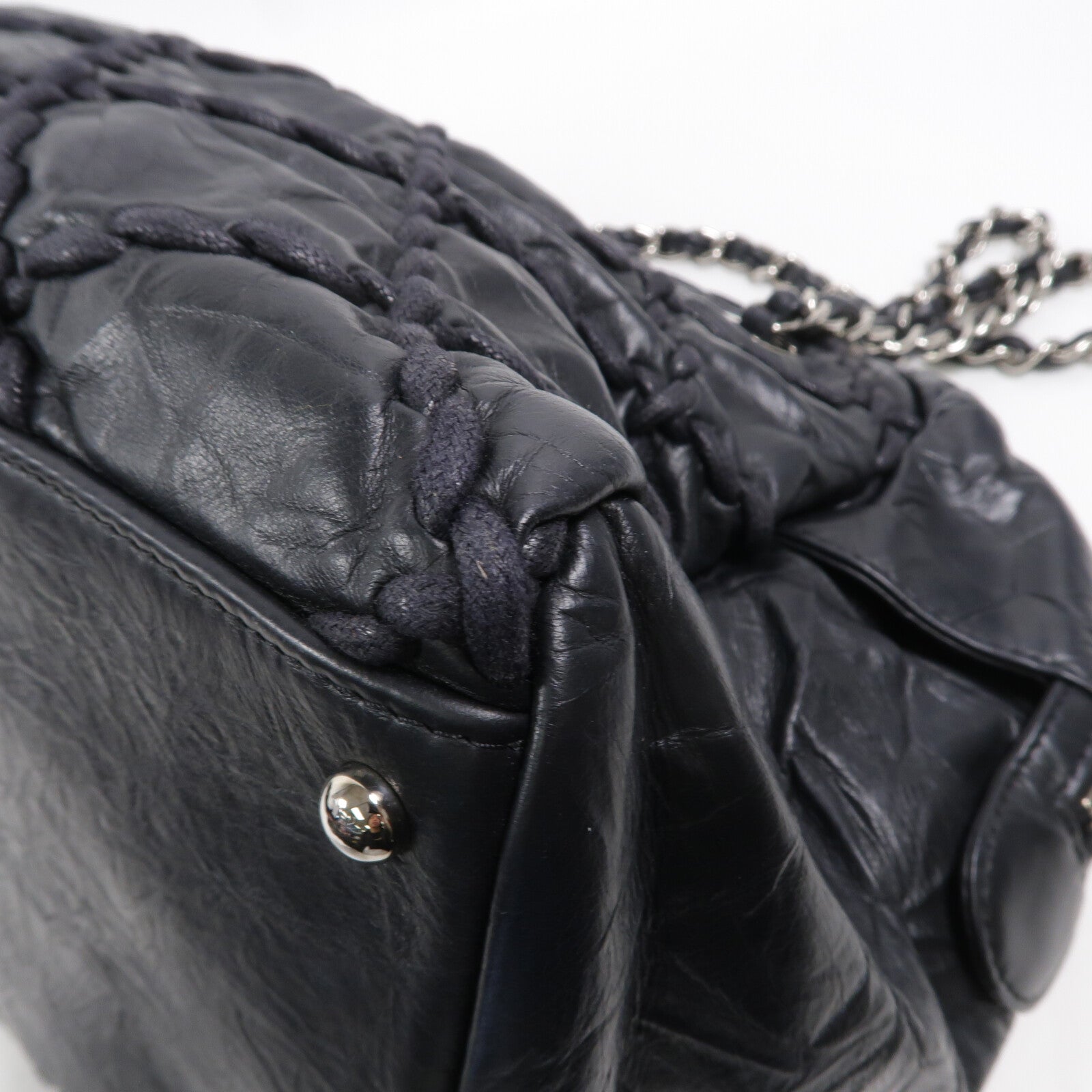 CHANEL 牛皮皮革Shoulder Bag鏈帶肩背袋