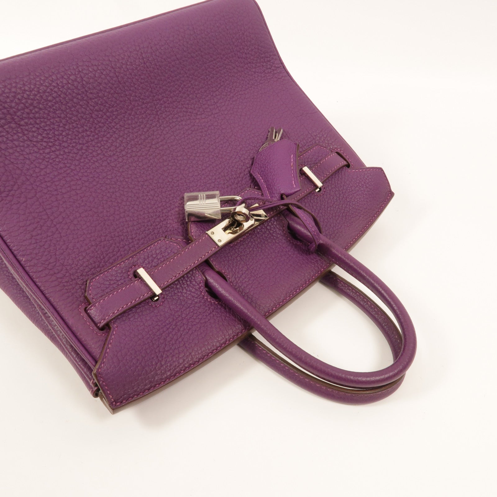 HERMES Togo皮革Birkin 25手挽袋Anemone