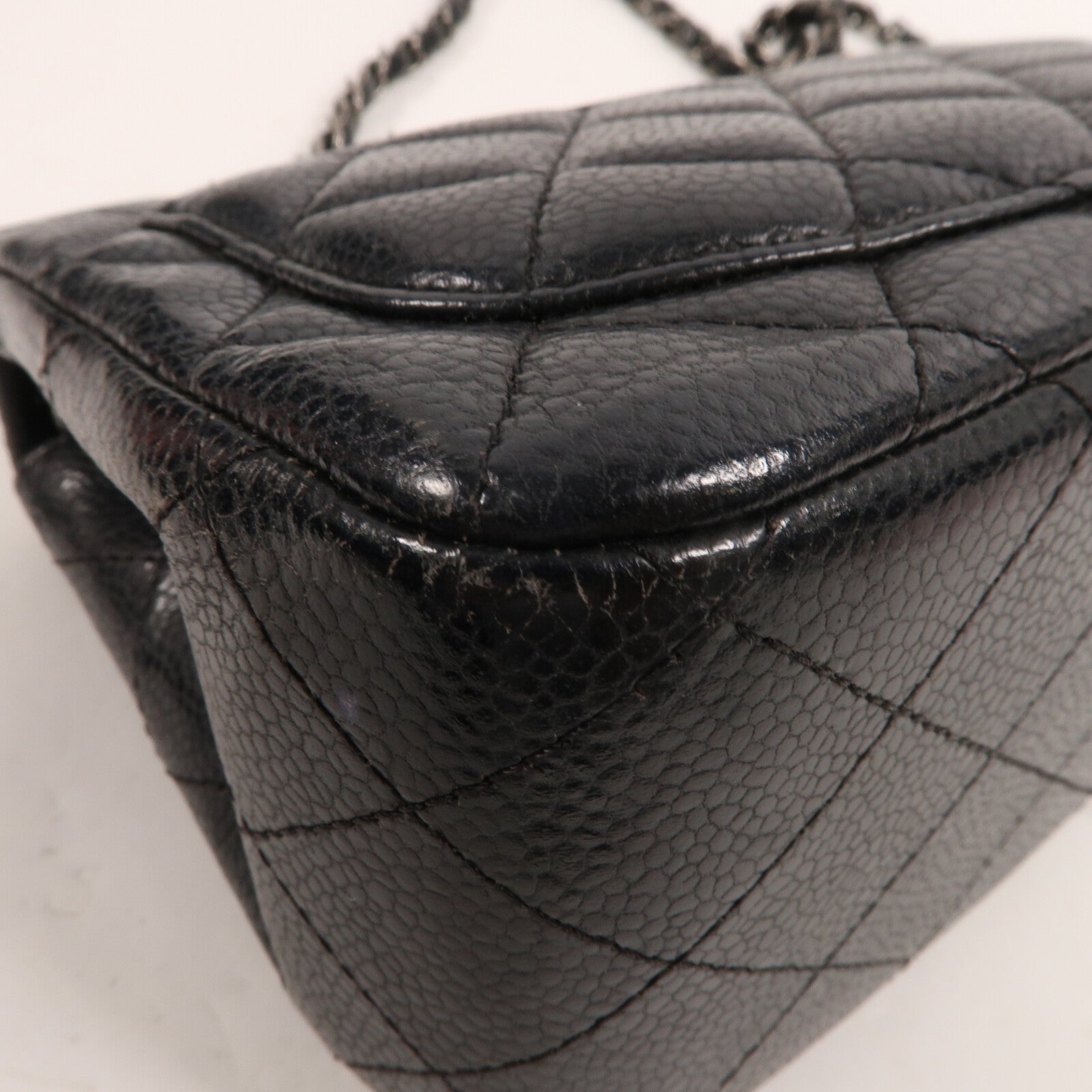 CHANEL 牛皮皮革Classic 17鏈帶肩背袋