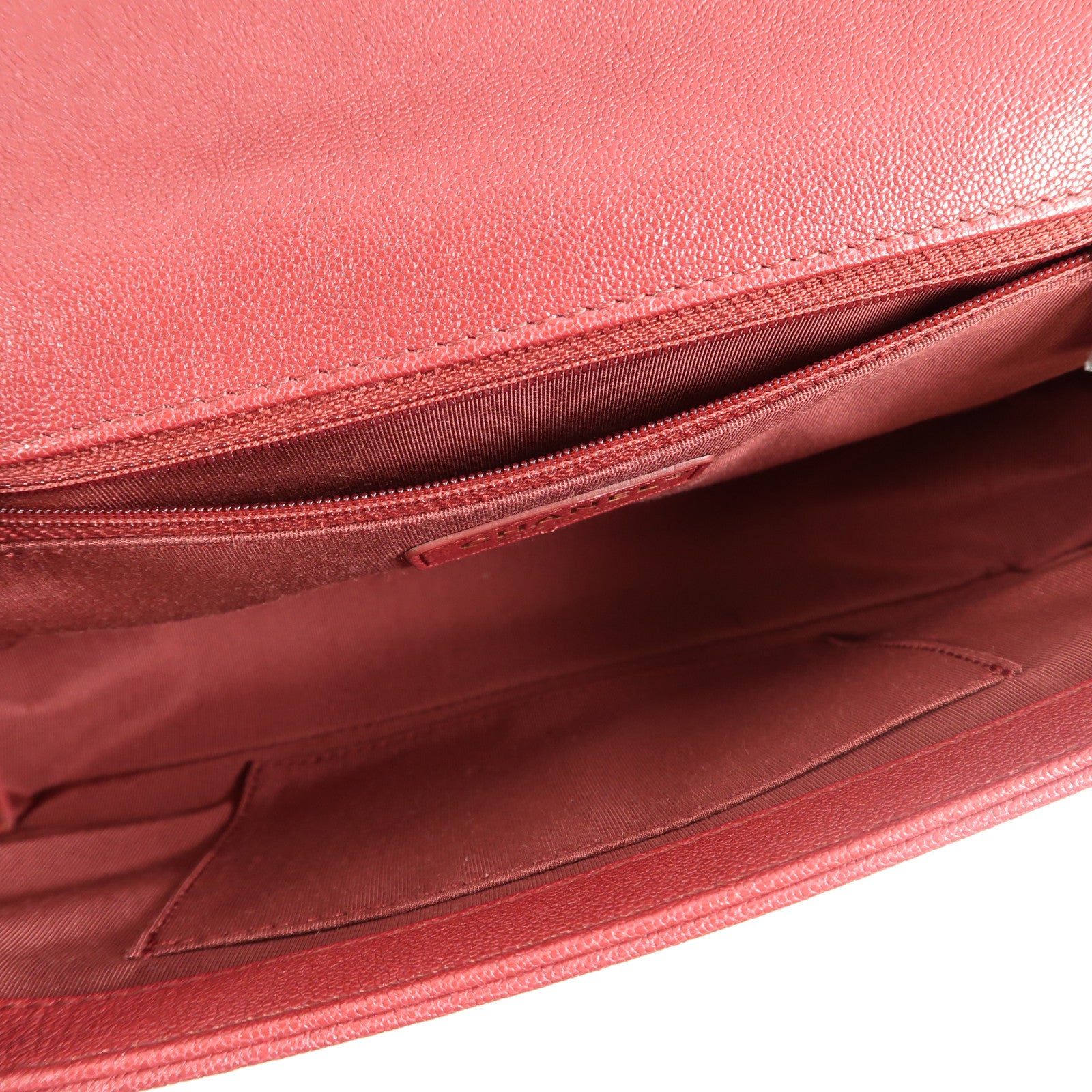 CHANEL 牛皮皮革Boy Chanel 28金扣鏈帶肩背袋