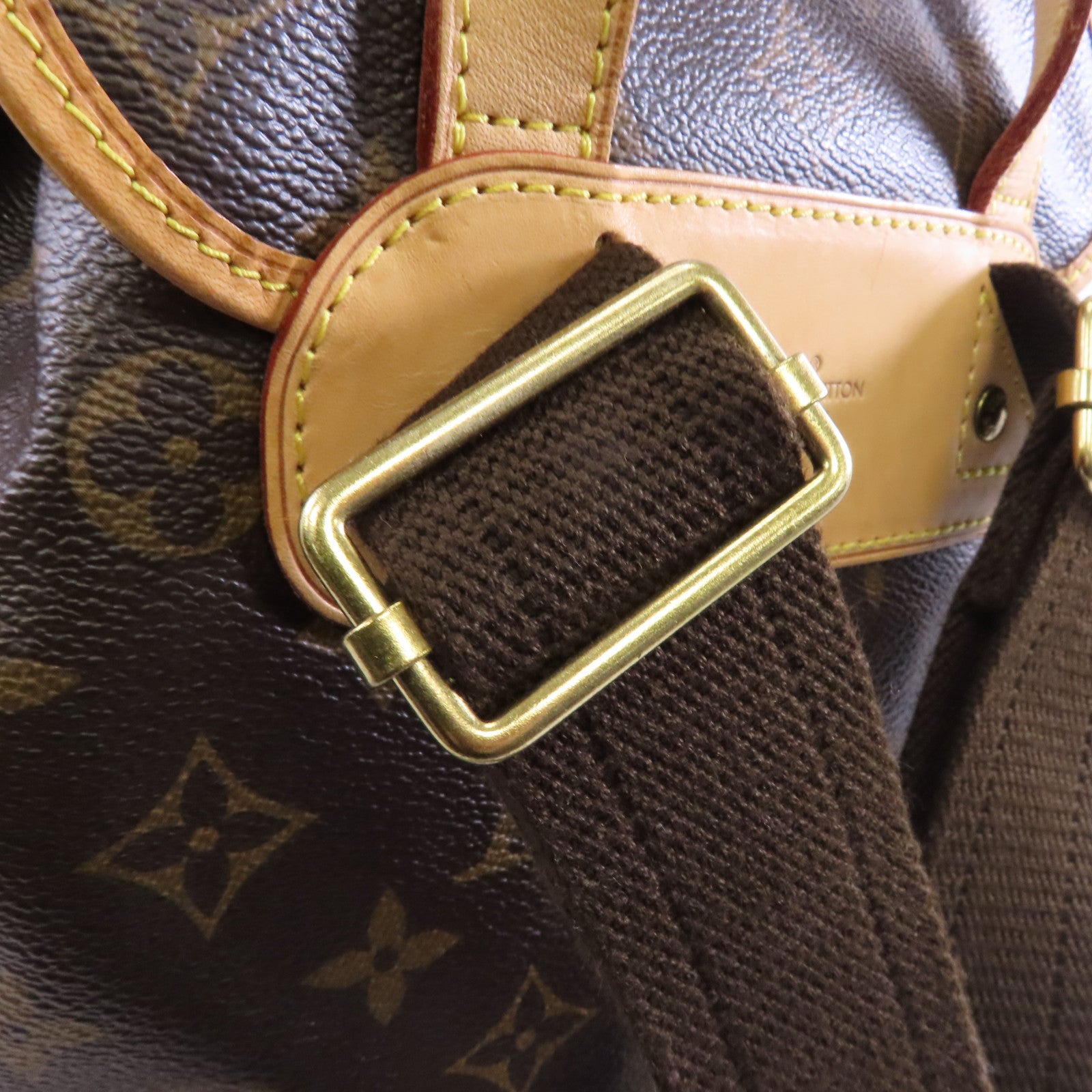 LOUIS VUITTON Monogram Bosphore金扣背包棕色