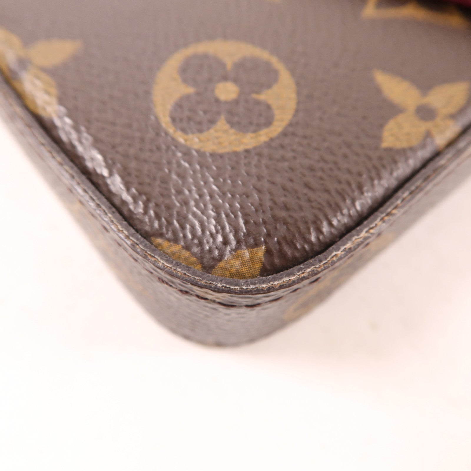 LOUIS VUITTON LV GHW Felicie Pochette Chain Shoulder Bag M61276 Monogram Brown