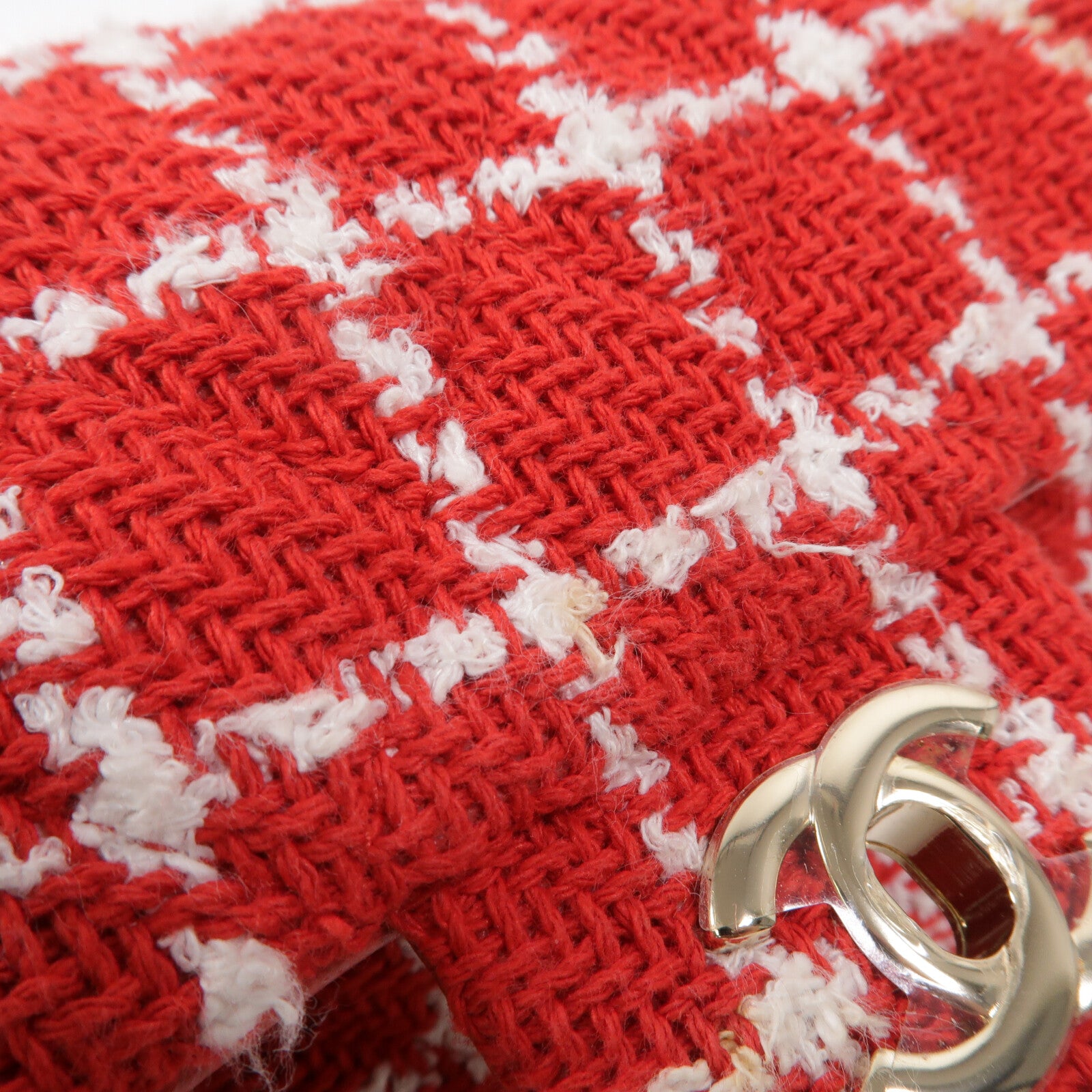 CHANEL Tweed Mini Flap鏈帶肩背袋