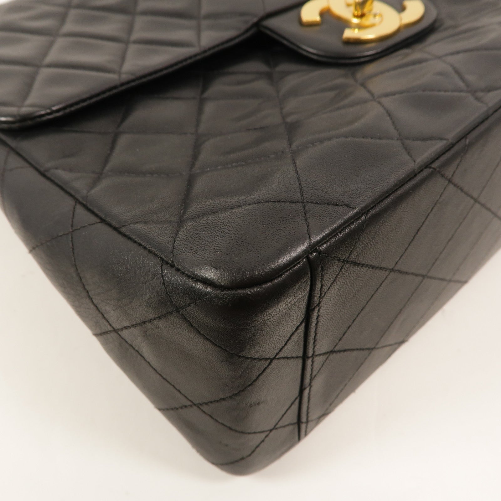 CHANEL 羊皮皮革Vintage Chain Shoulder手挽肩背兩用袋