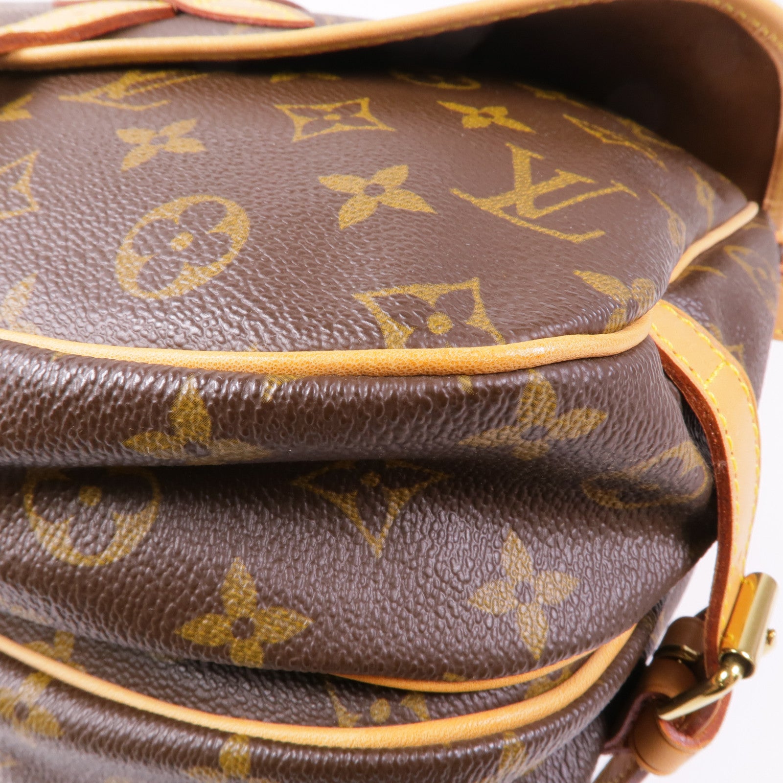 LOUIS VUITTON Monogram Saumur 30金扣肩背袋