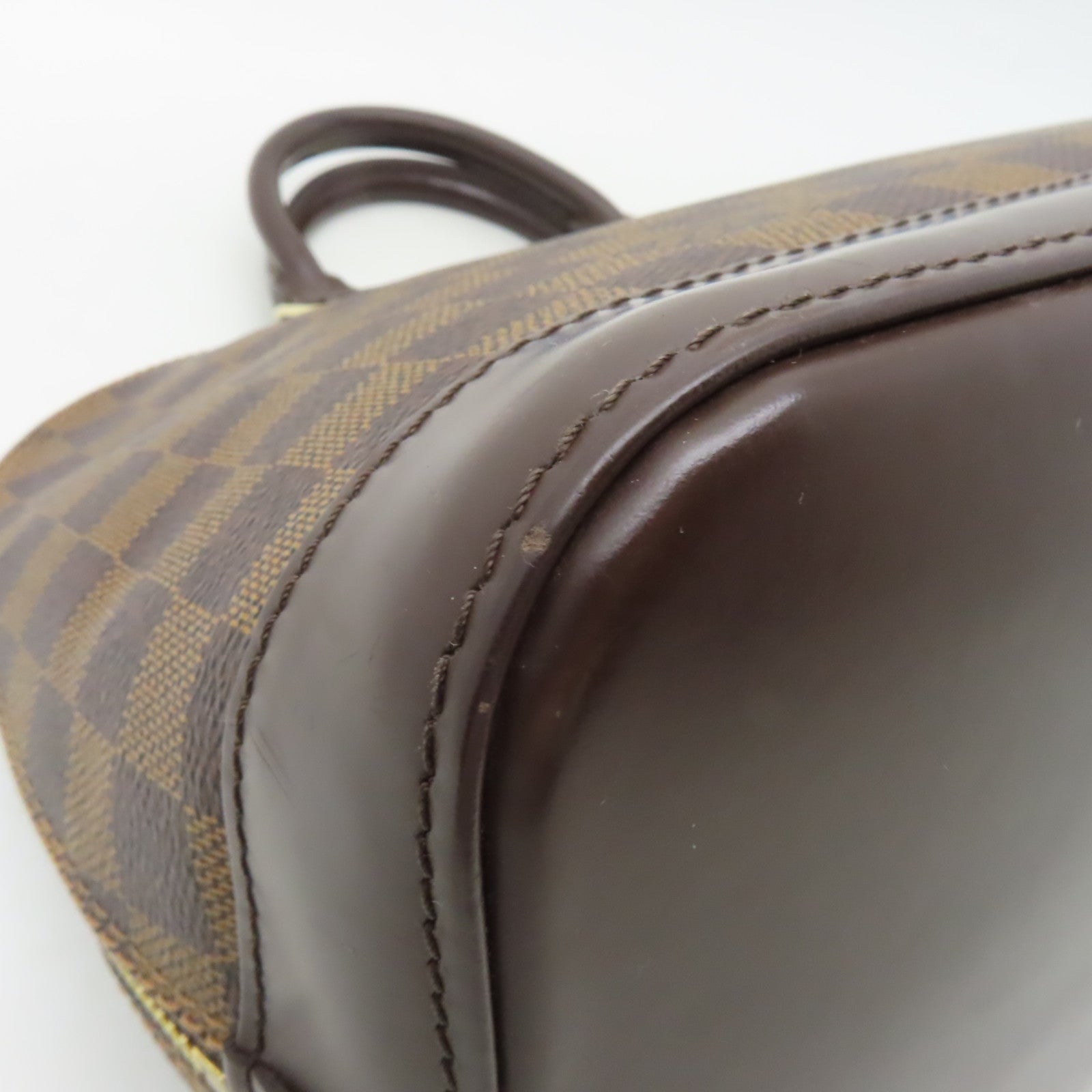 LOUIS VUITTON 【激減優惠】Damier Alma金扣手挽袋啡色