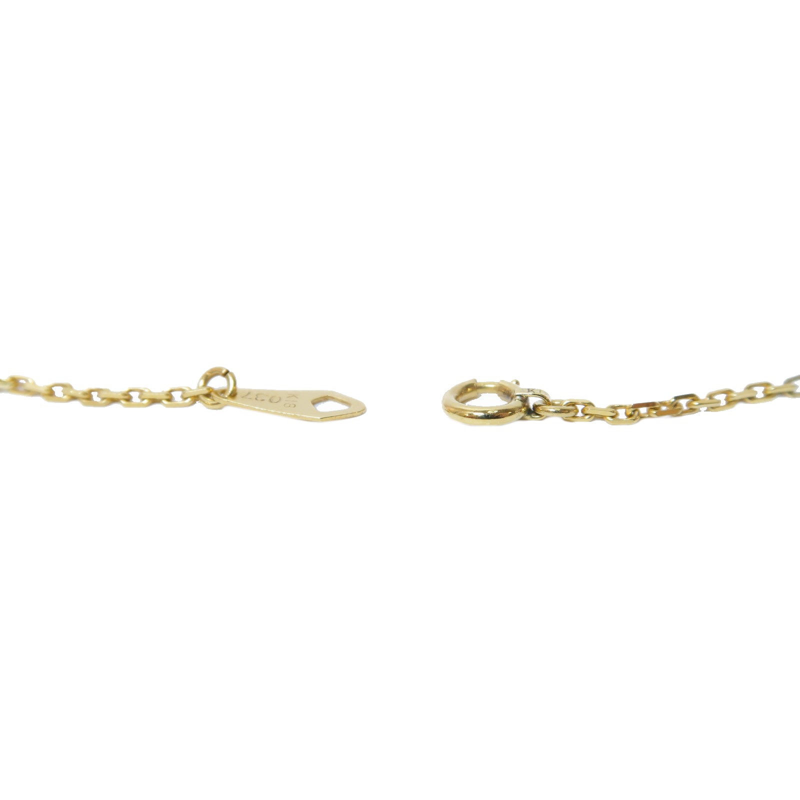 JEWELRY 【激減優惠】18K黃金Diamond Necklace 0.37ct鑽石項鍊金色