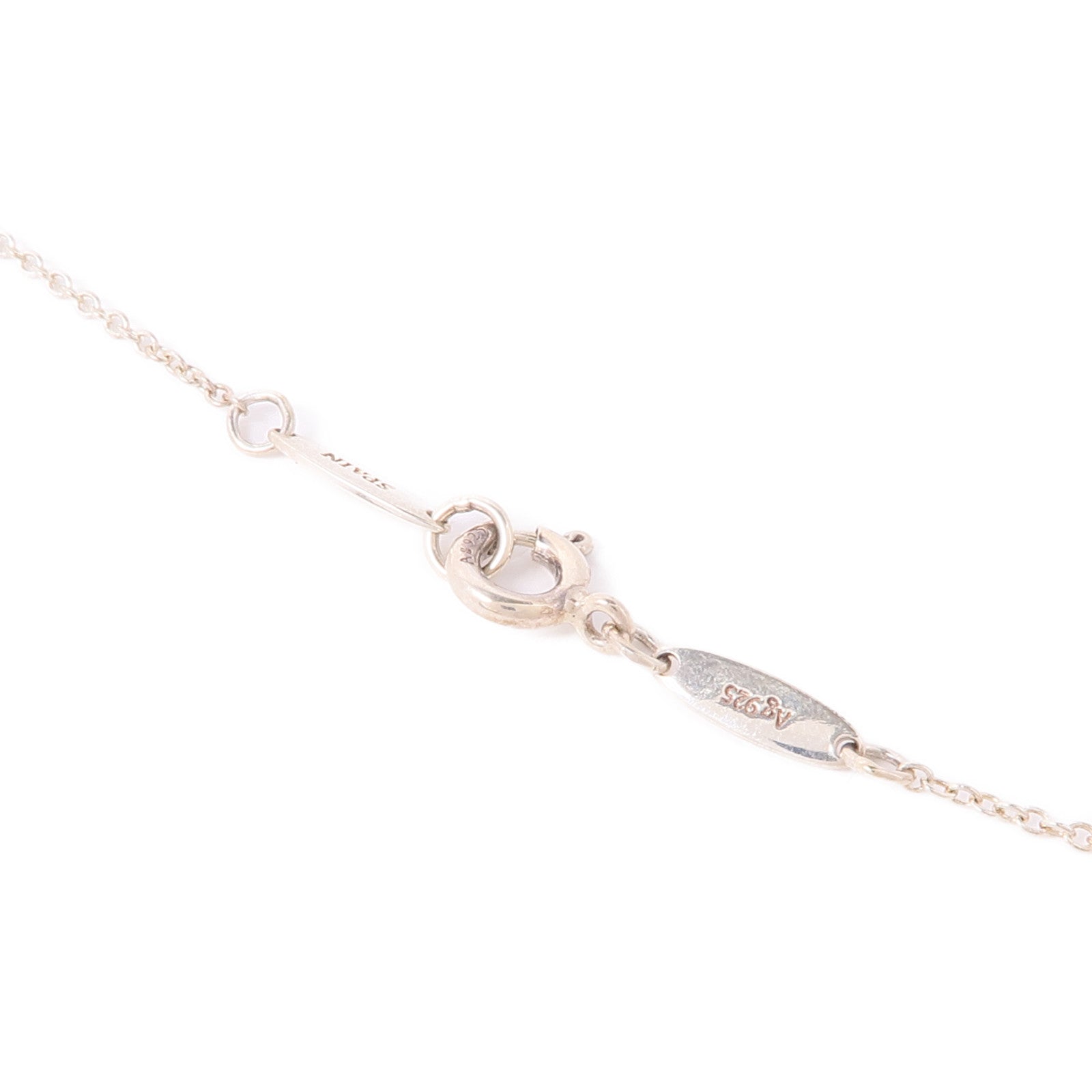TIFFANY＆CO 925純銀Peretti Heart Necklace鑽石項鍊
