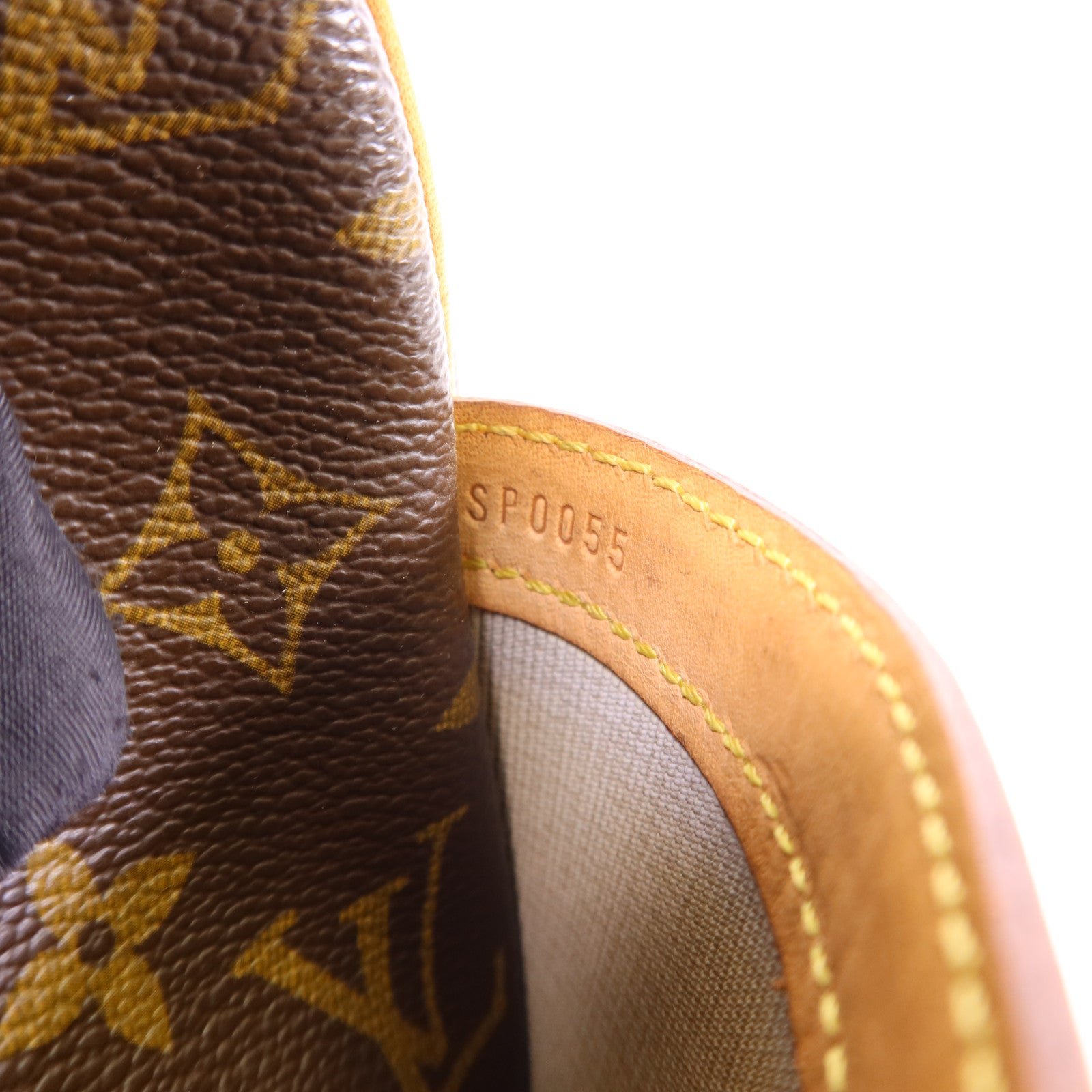 LOUIS VUITTON Monogram Reporter PM金扣肩背袋棕色