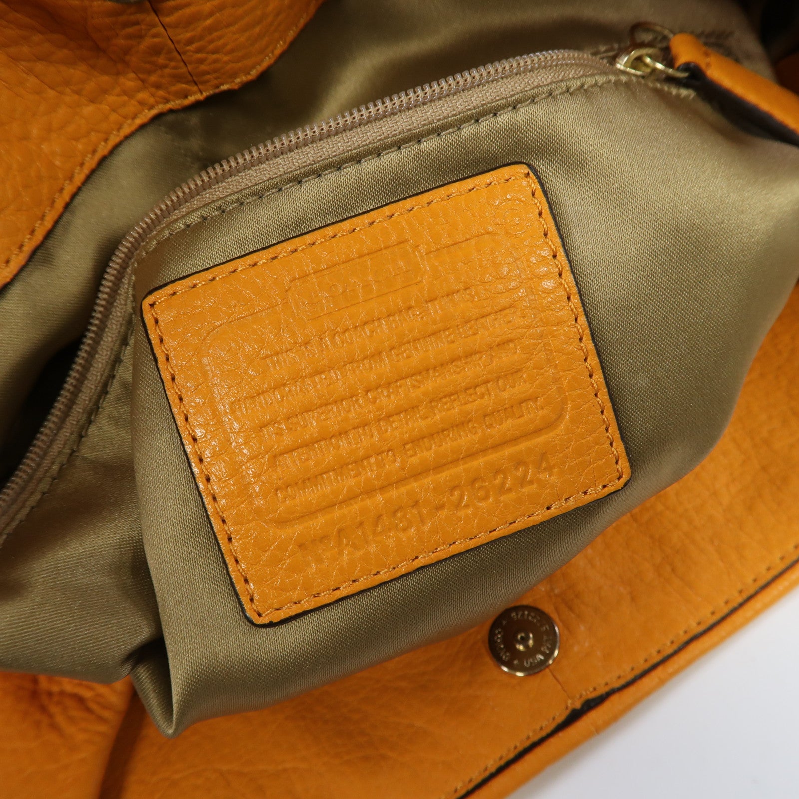 COACH 牛皮皮革Madison Phoebe Shoulder Bag金扣肩背袋黃色