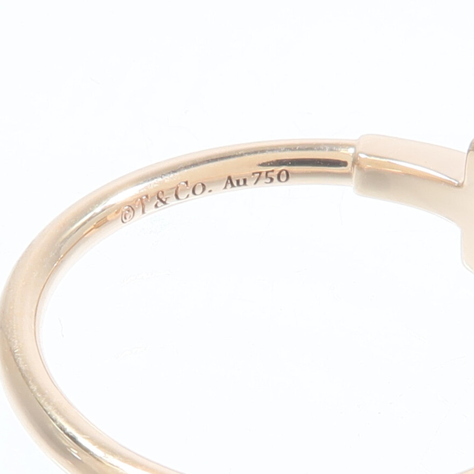 TIFFANY＆CO 18K玫瑰金T Wire Ring戒指