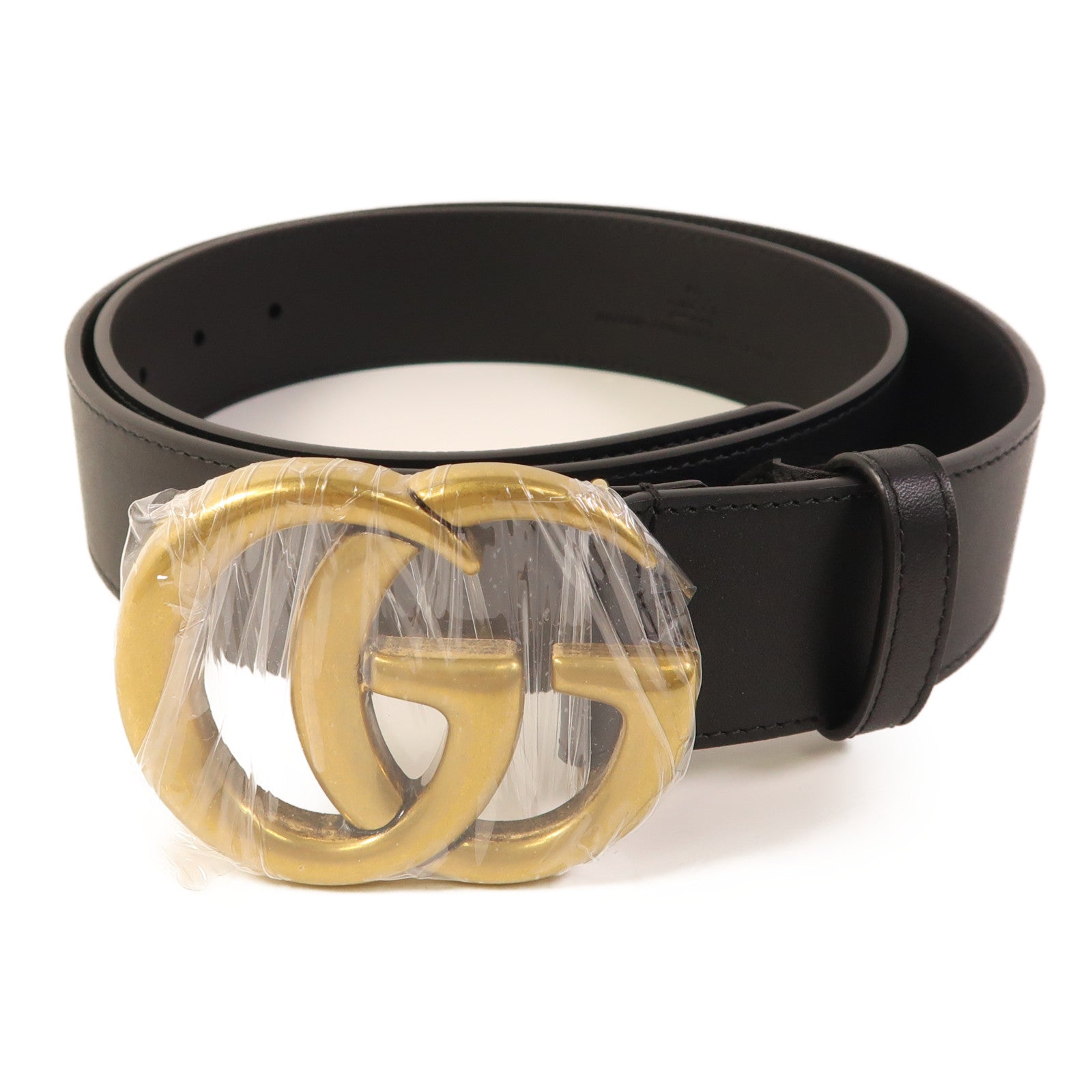 GUCCI 牛皮皮革GG Belt 95金扣皮帶