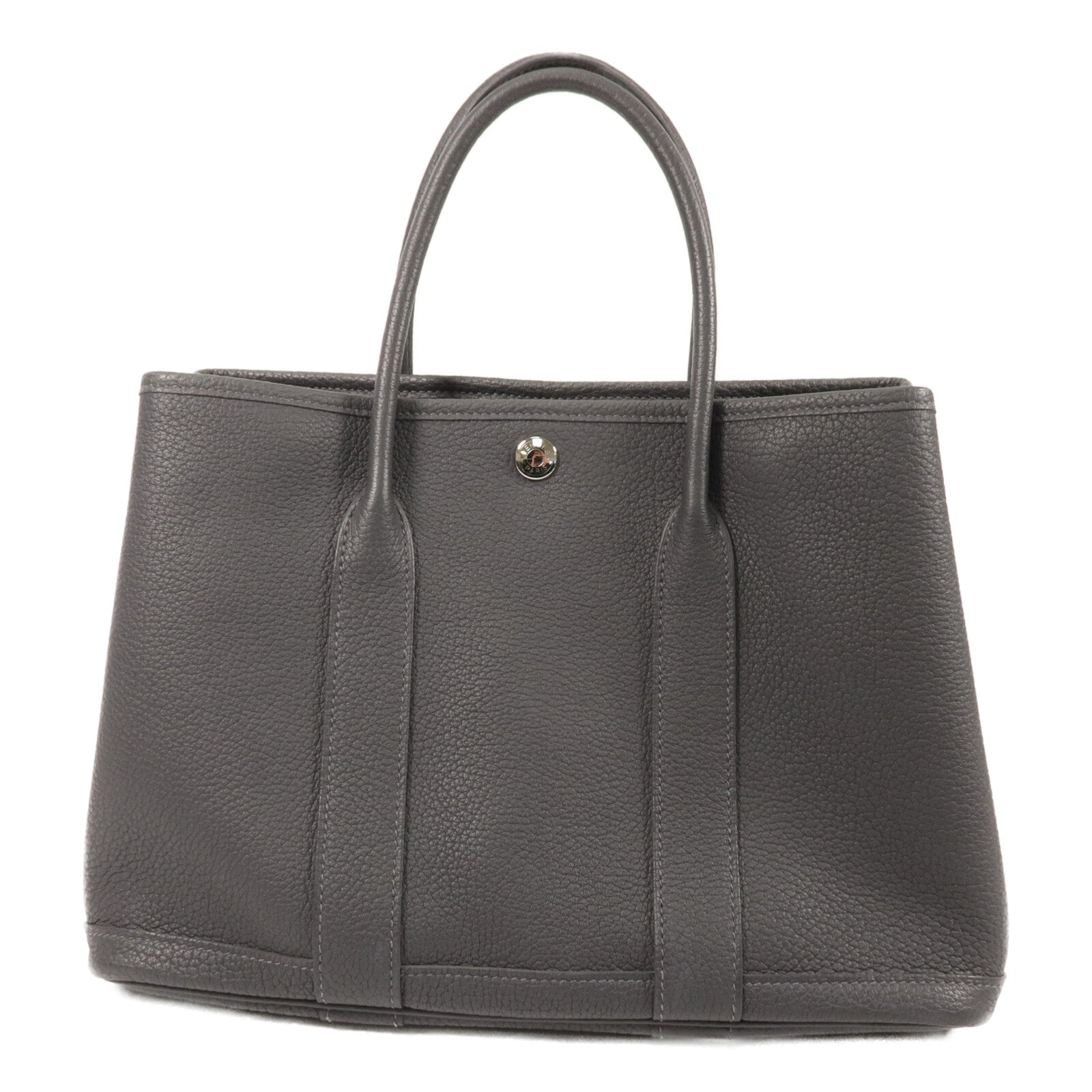HERMES Negonda皮革Garden Party TPM手挽袋Ardoise