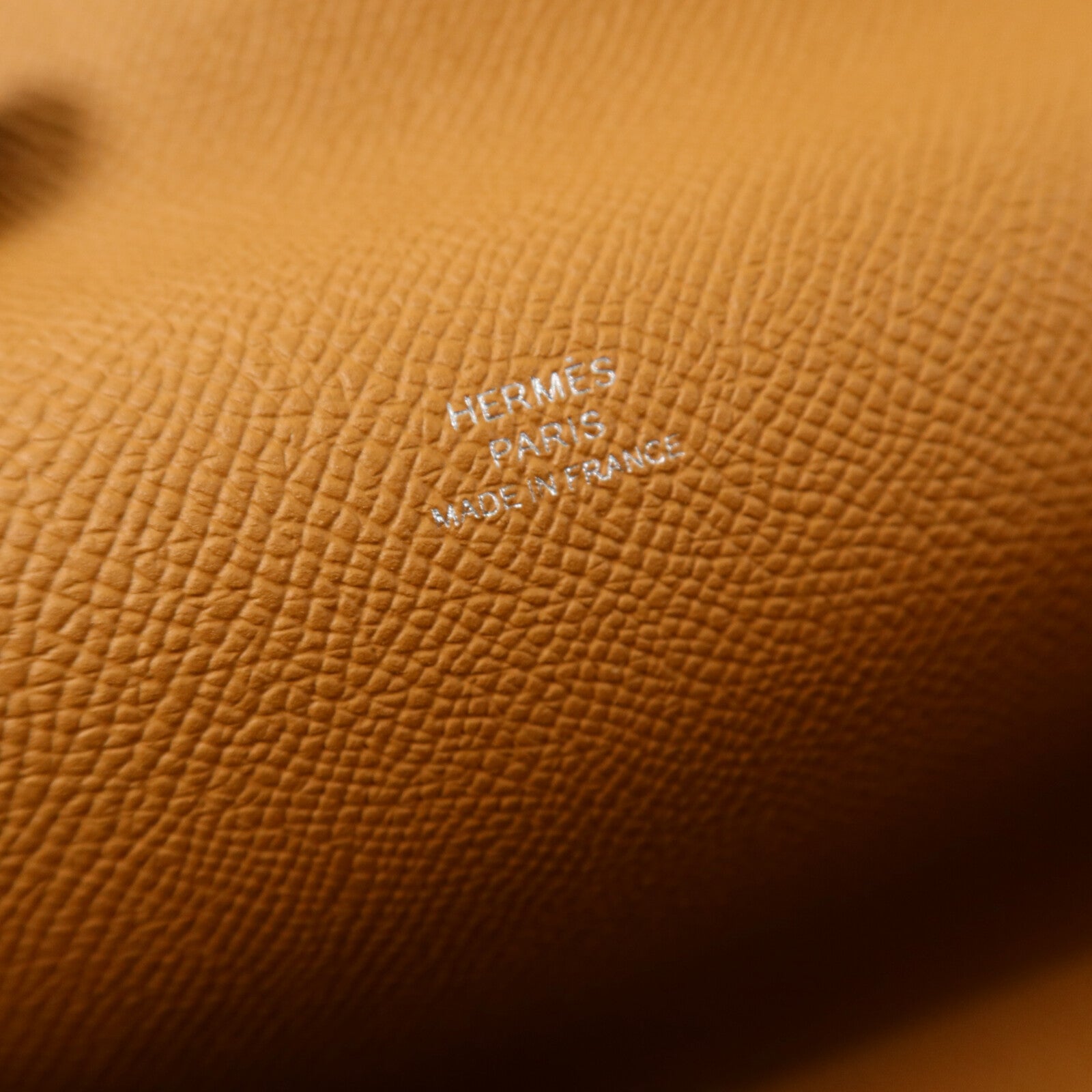 HERMES Swift皮革Hermesnap肩背袋Gold