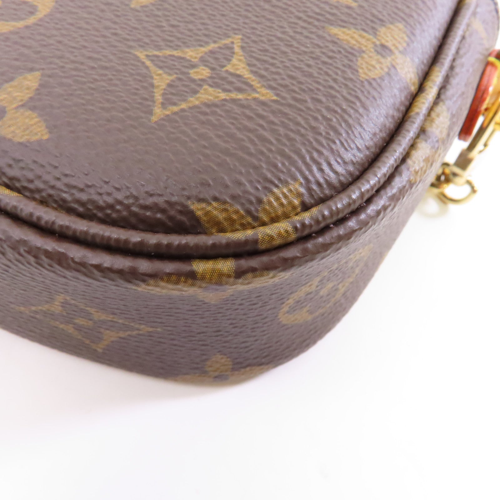 LOUIS VUITTON Monogram Wallet On Chain Ivy金扣鏈帶肩背袋啡色