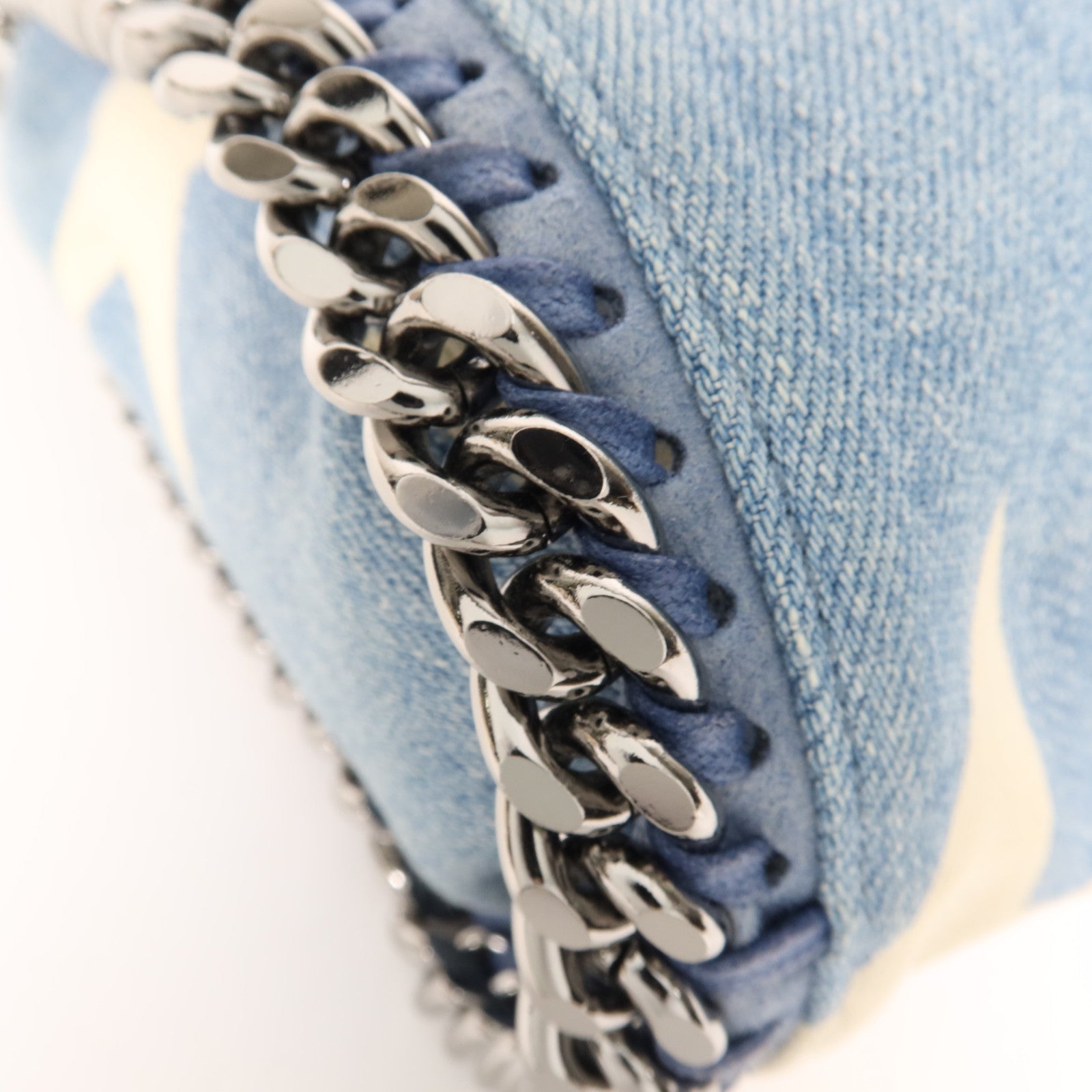 SELECTION 牛仔布Shoulder Bag銀扣鏈帶手挽肩背兩用袋