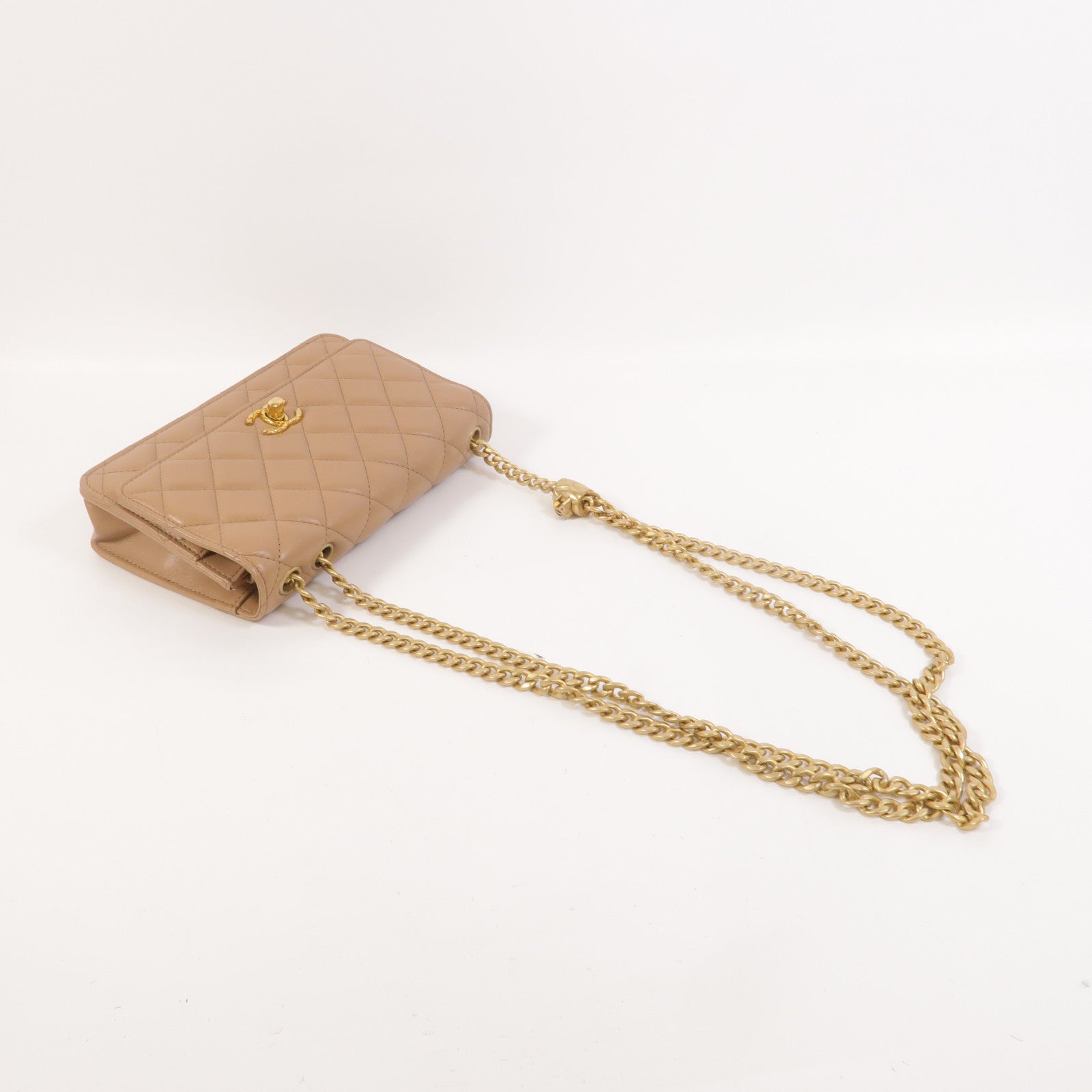 CHANEL 羊皮皮革WOC Wallet On Chain鏈帶肩背袋