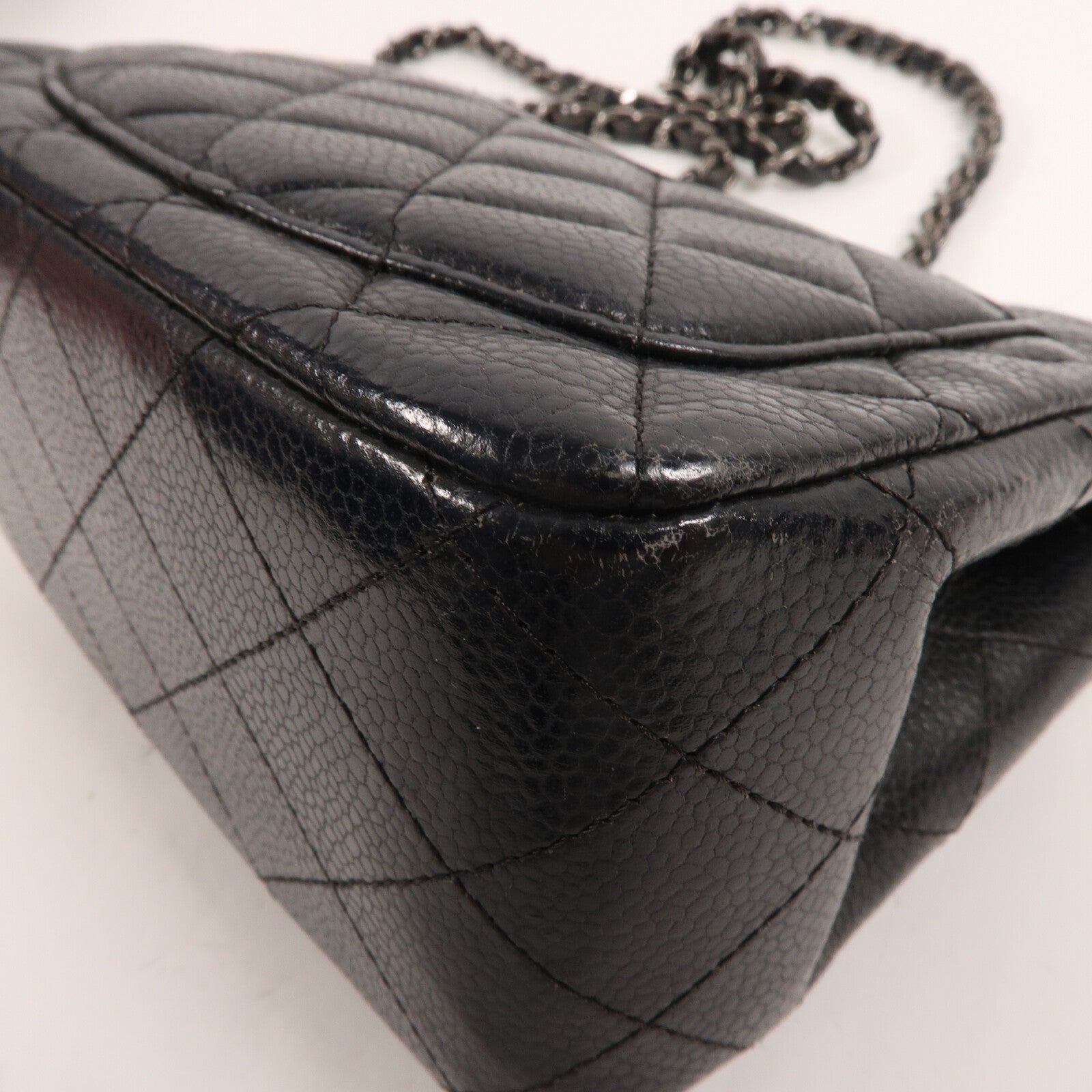 CHANEL 牛皮皮革Classic 17鏈帶肩背袋