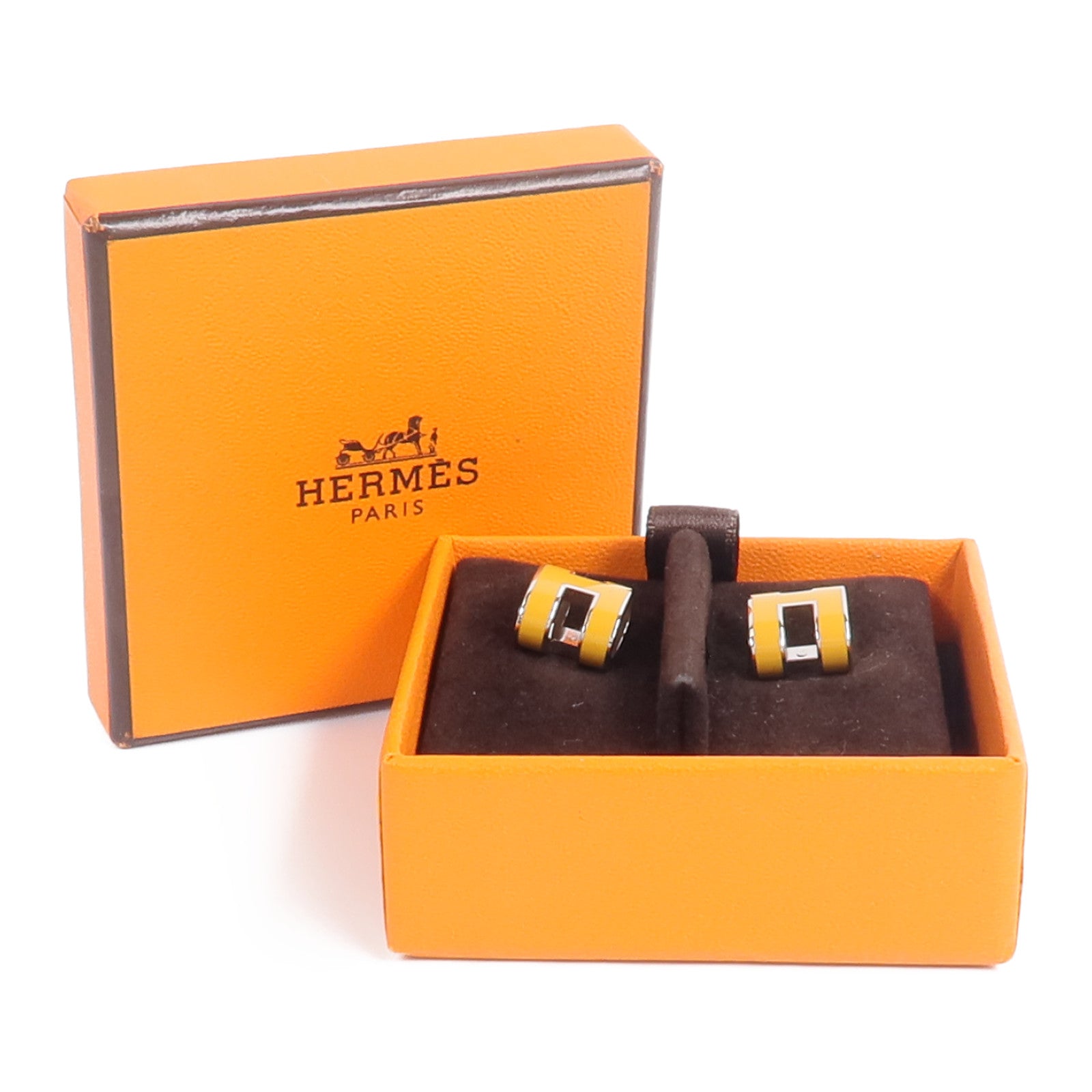 HERMES 金屬Pop H耳環