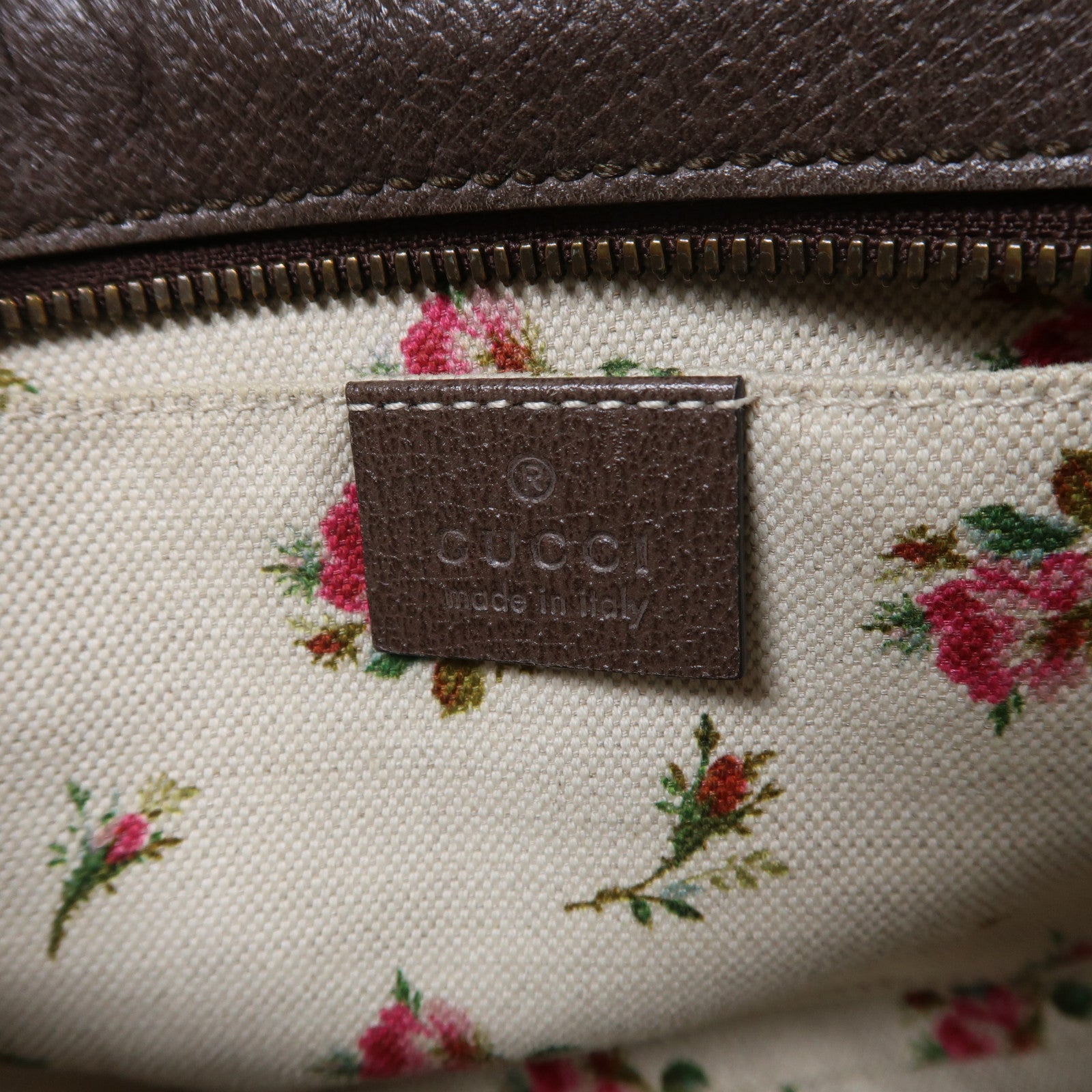 GUCCI 塗層帆布Neo Vintage GG Supreme金扣肩背袋啡色