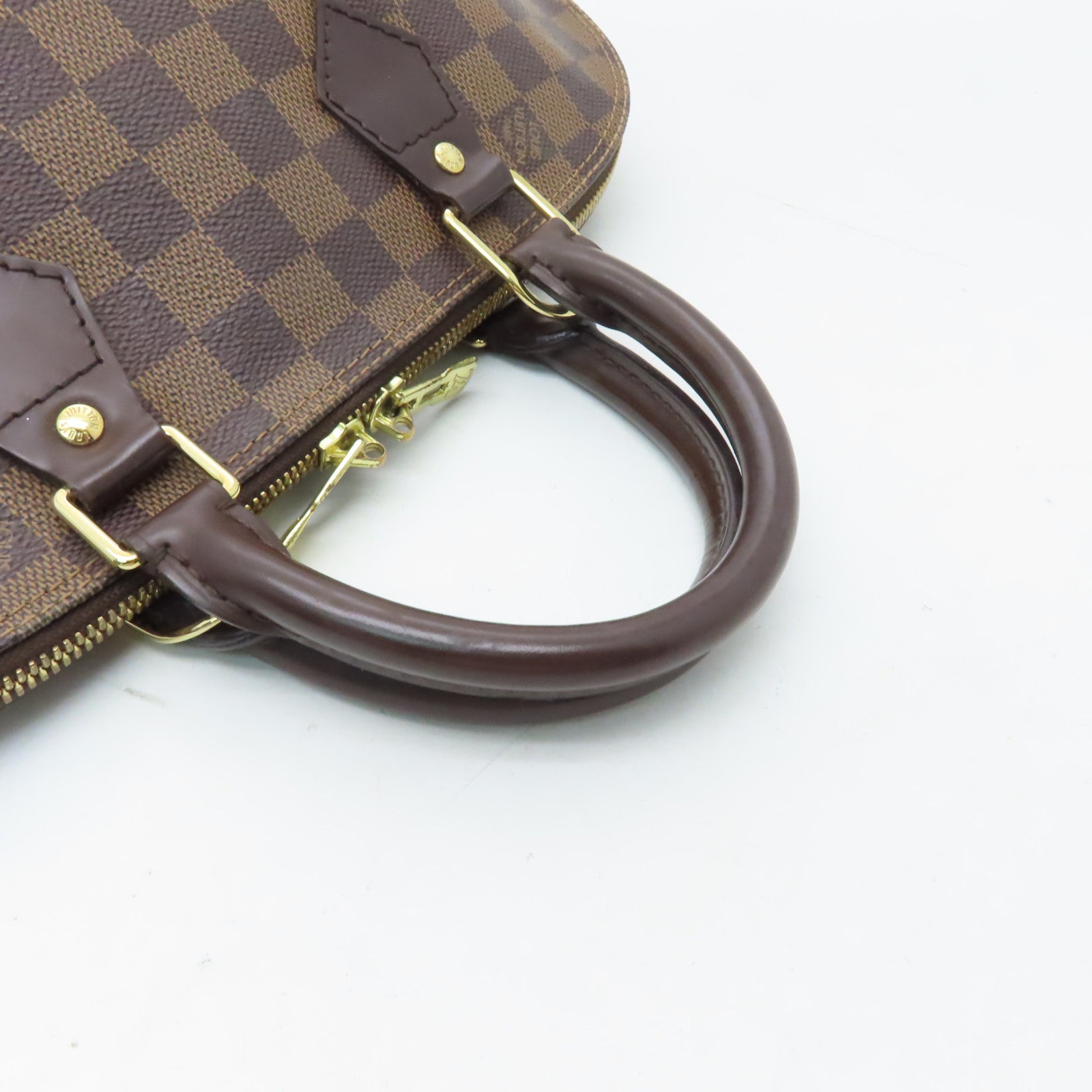 LOUIS VUITTON 【激減優惠】Damier Alma金扣手挽袋啡色