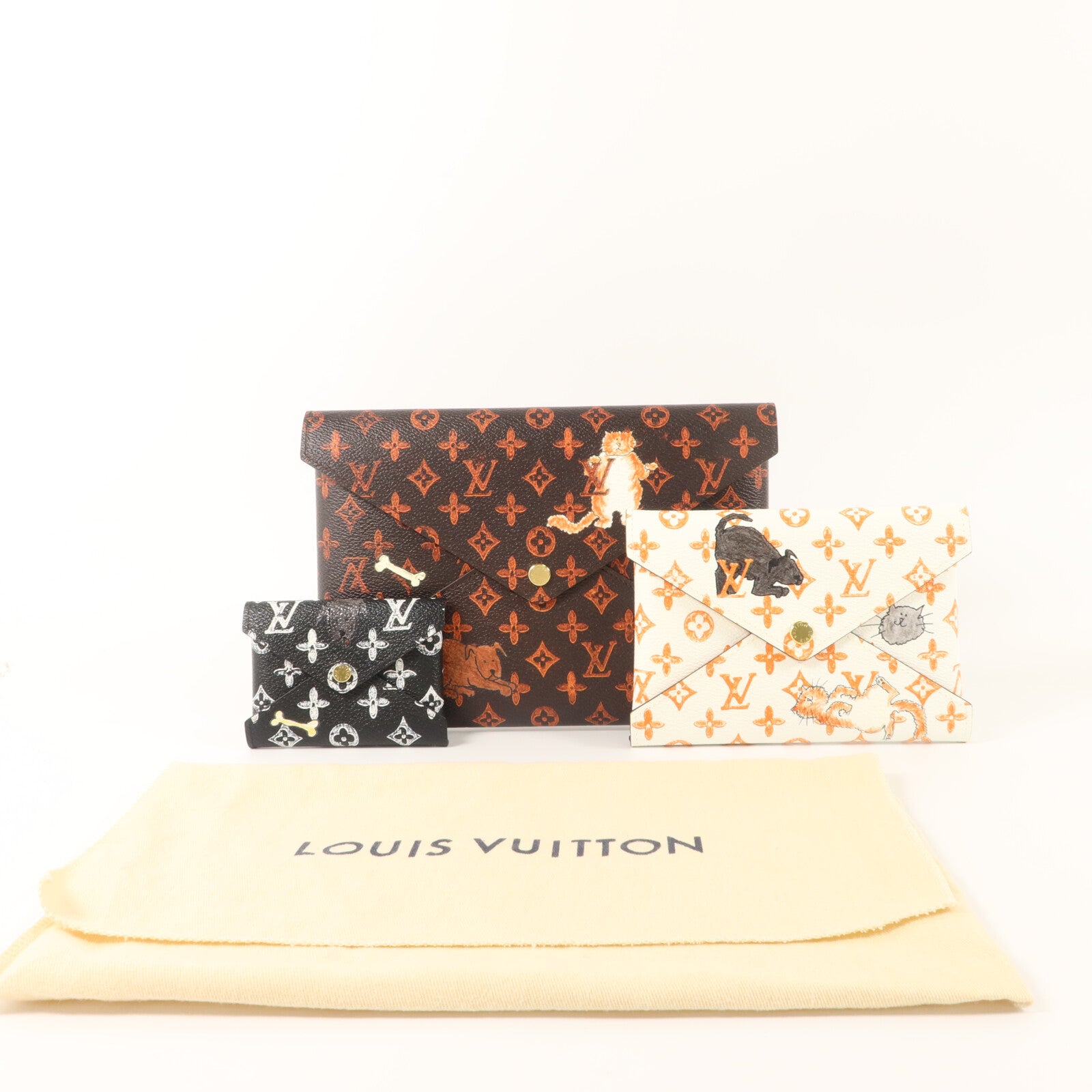 LOUIS VUITTON Catogram Pochette Kirigami小袋