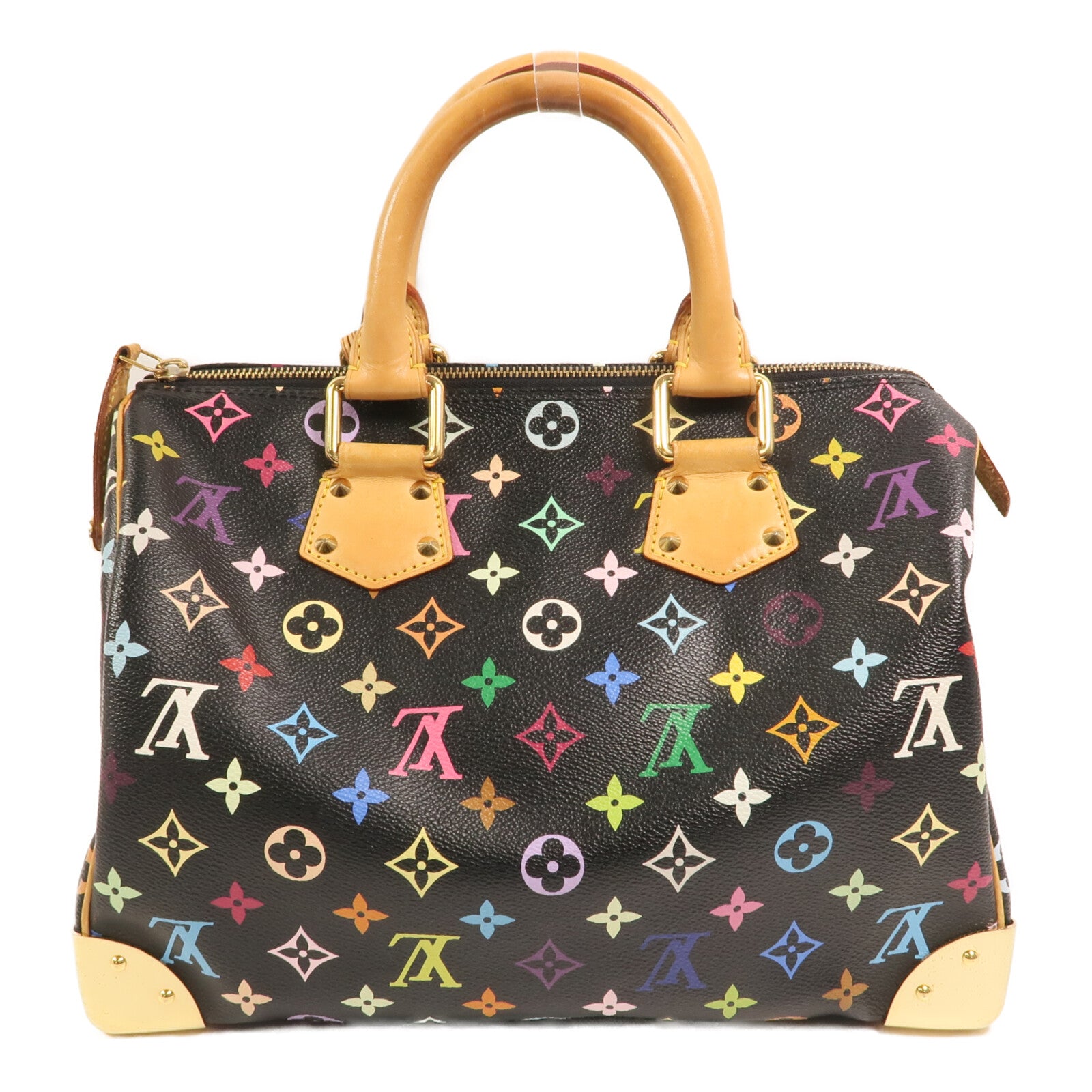 LOUIS VUITTON Monogram Multicolore Speedy 30金扣手挽袋