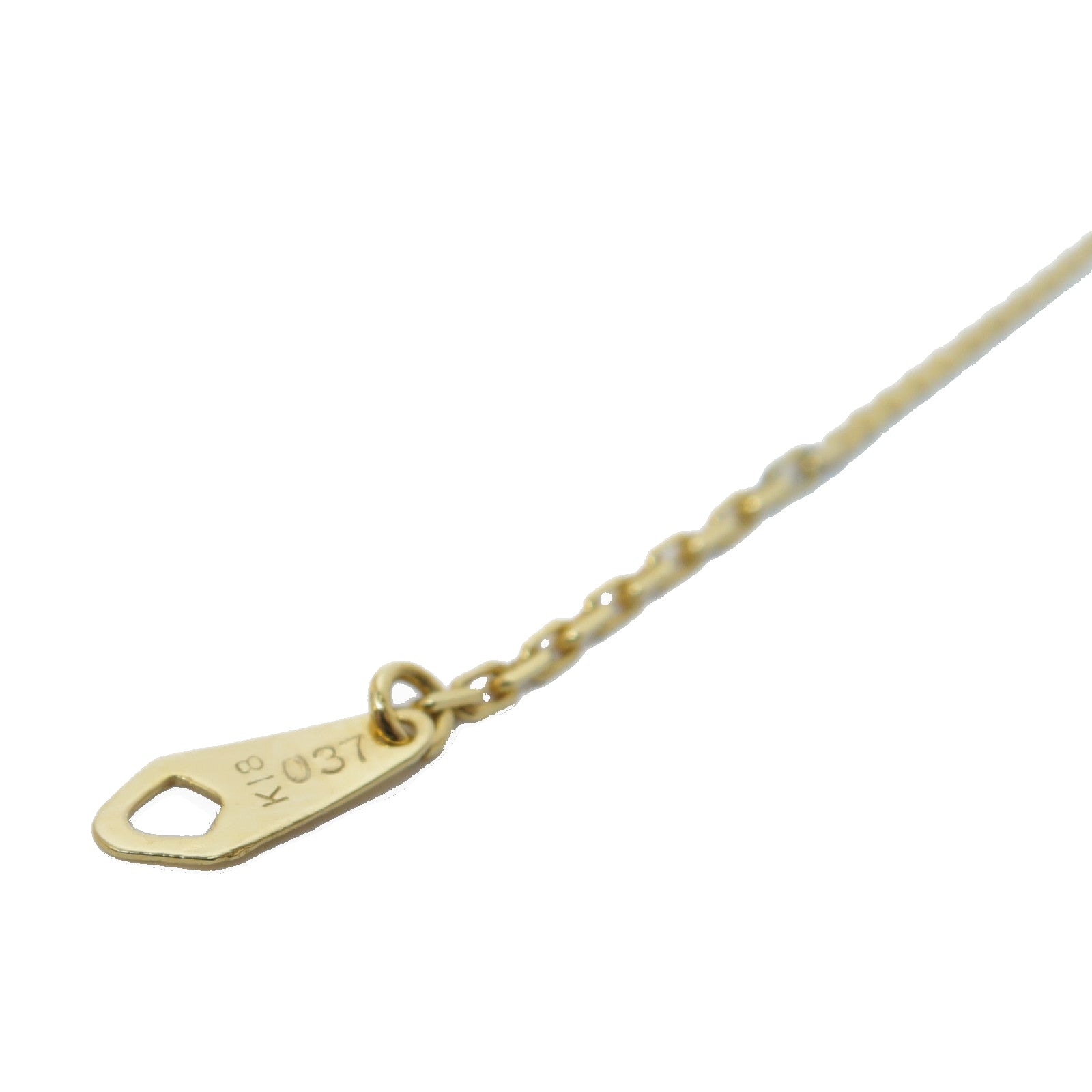 JEWELRY 【激減優惠】18K黃金Diamond Necklace 0.37ct鑽石項鍊金色