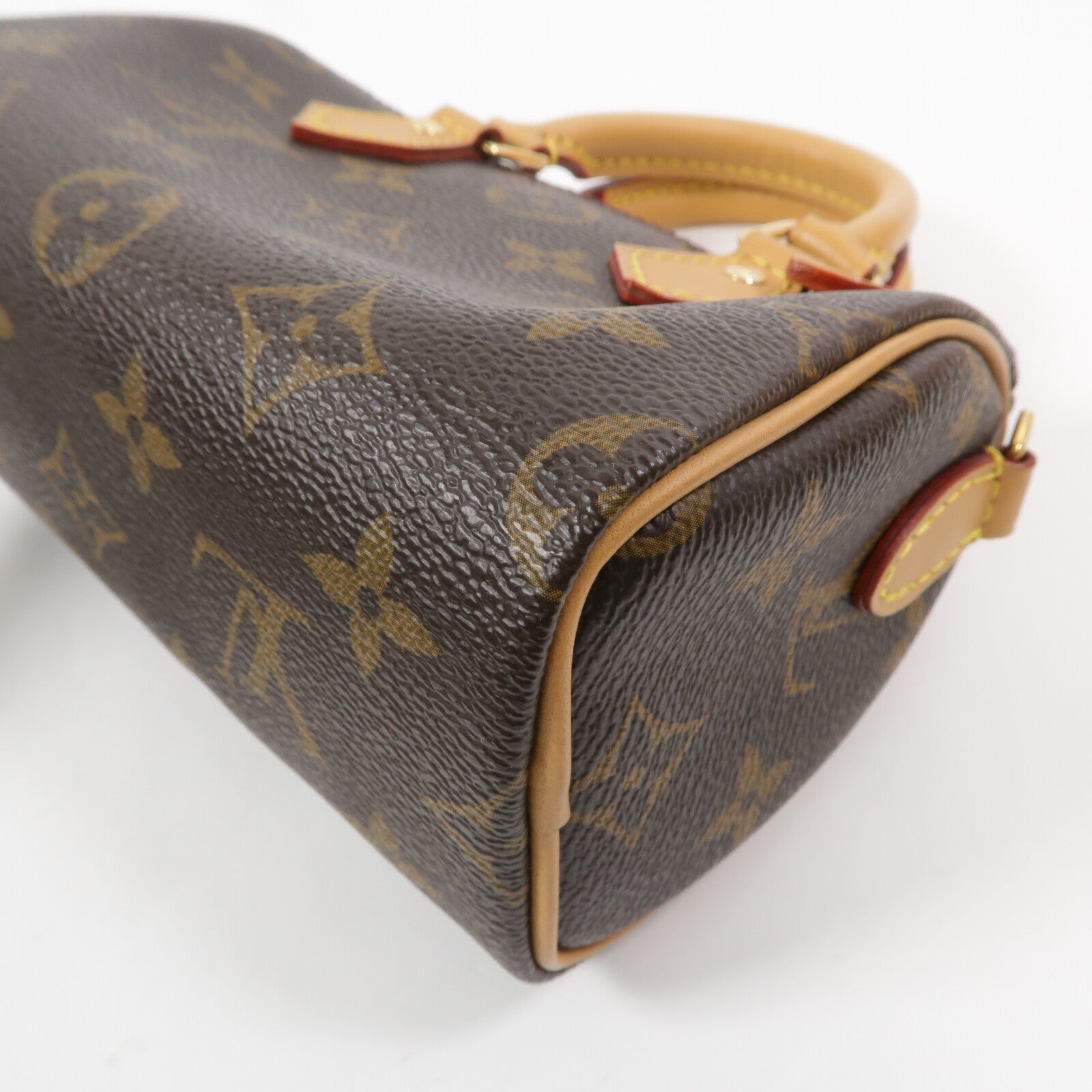 LOUIS VUITTON Monogram Vivienne Nano Speedy金扣手挽肩背兩用袋